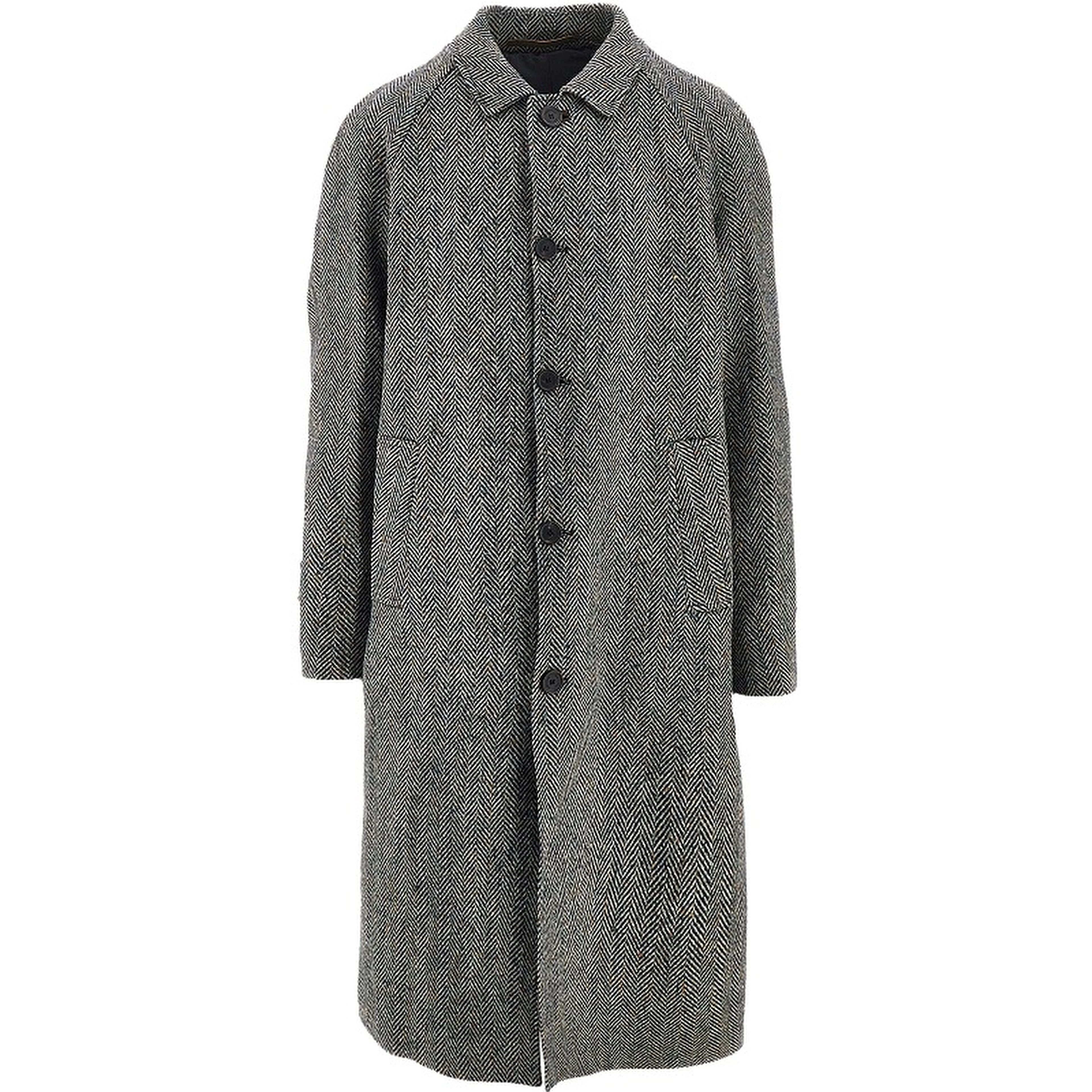 'Sherlock' herringbone wool coat