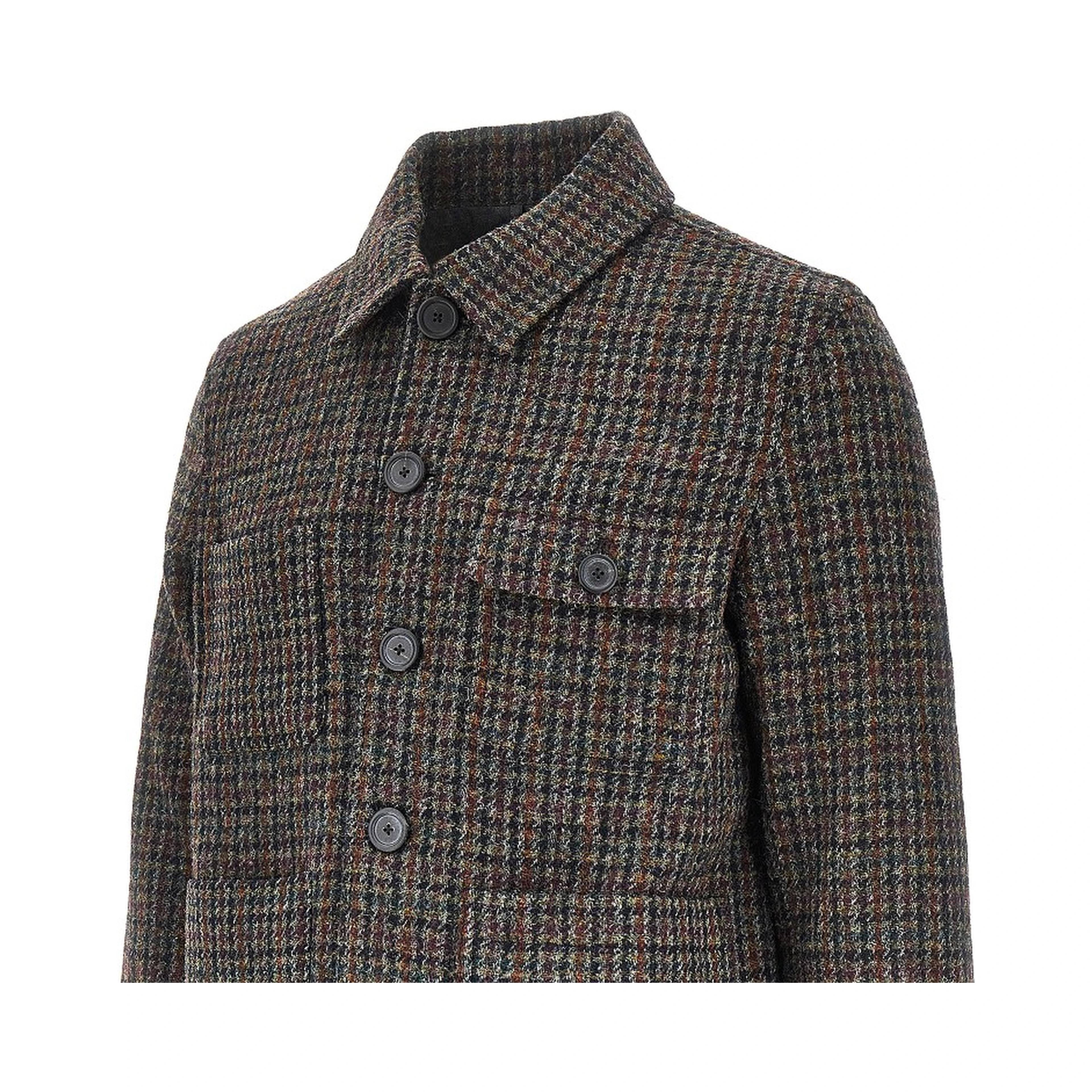 'Forage' Harris Tweed shirt jacket