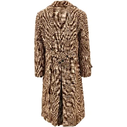 'Dyce' double-breasted Harris Tweed coat