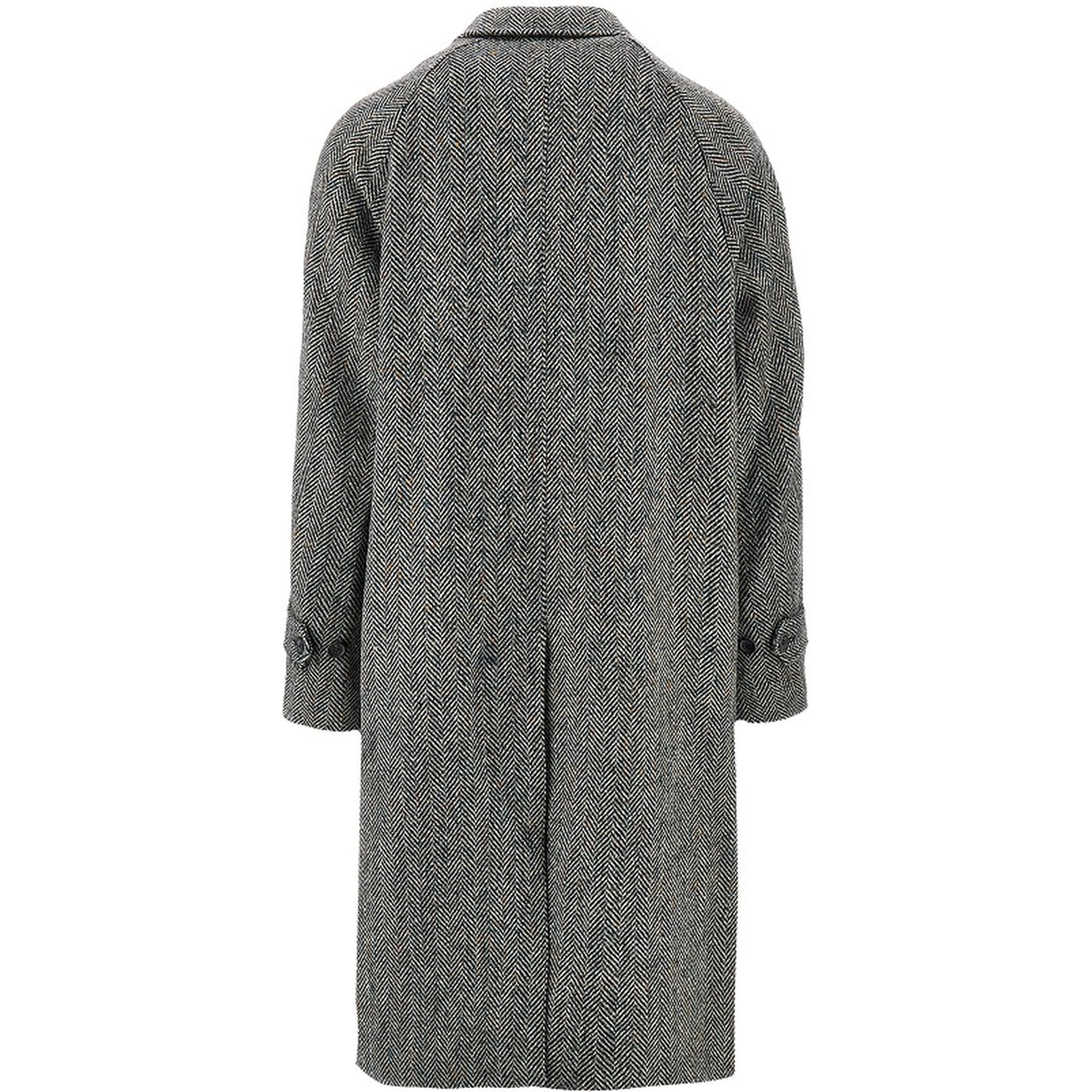 'Sherlock' herringbone wool coat