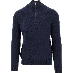 Half-zip cashmere sweater