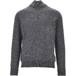 Half-zip cashmere sweater