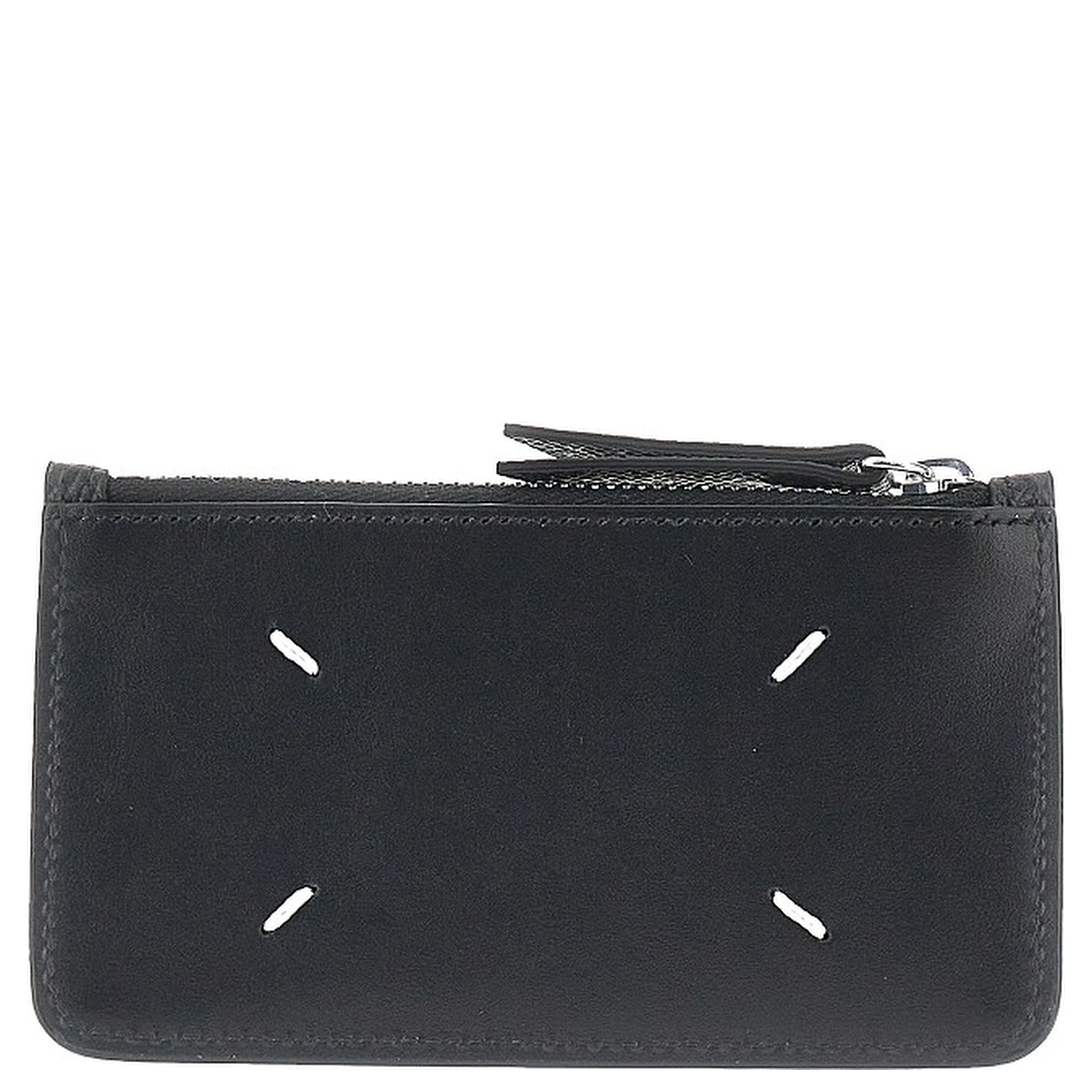 'Four Stitches' leather coin-holder pouch