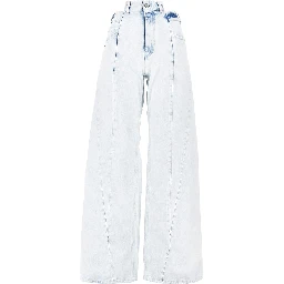 Cut-out waist Wide Fit jeans