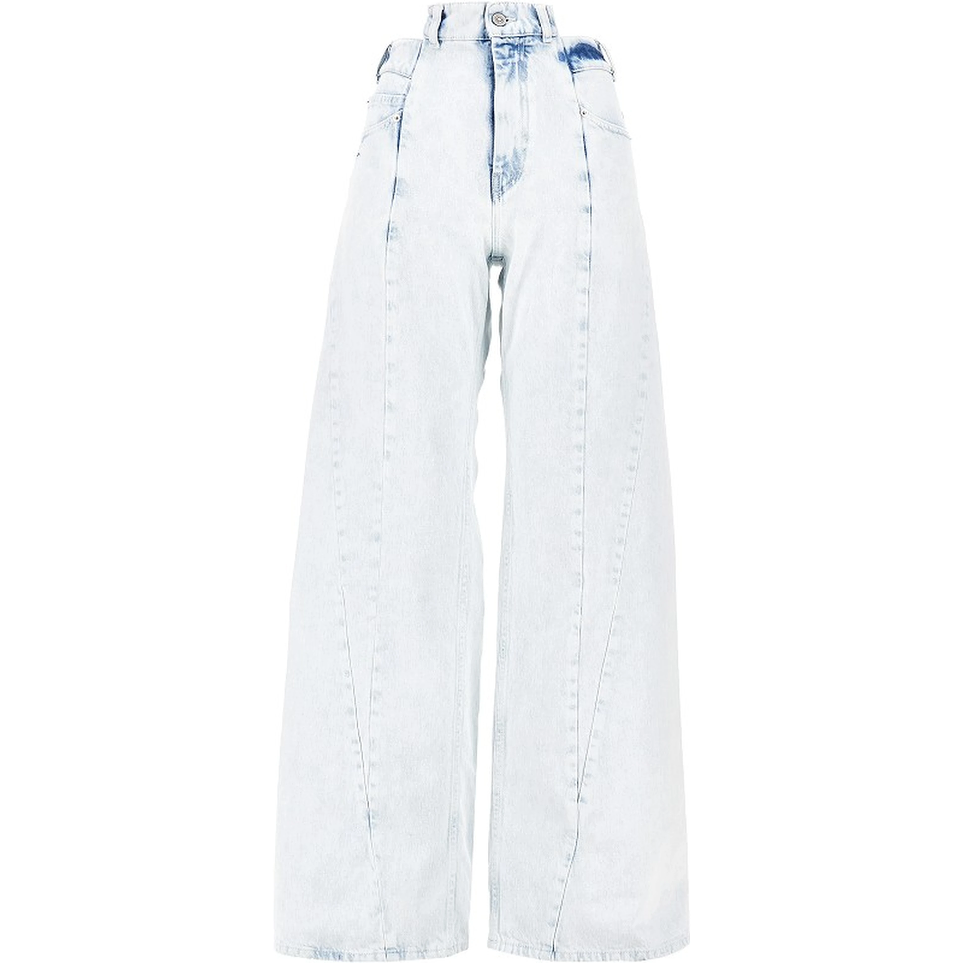 Cut-out waist Wide Fit jeans