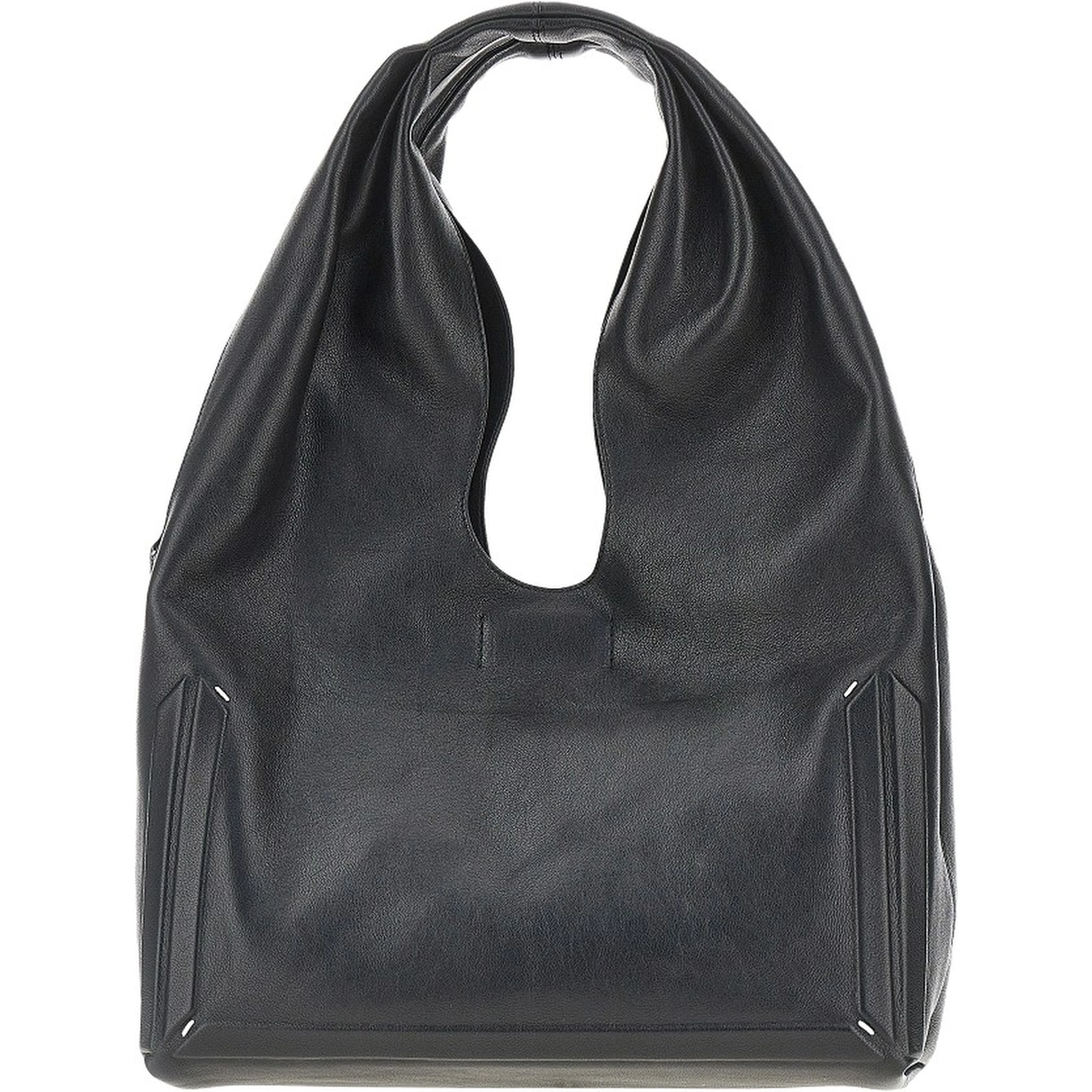 Leather medium 'Box' bag