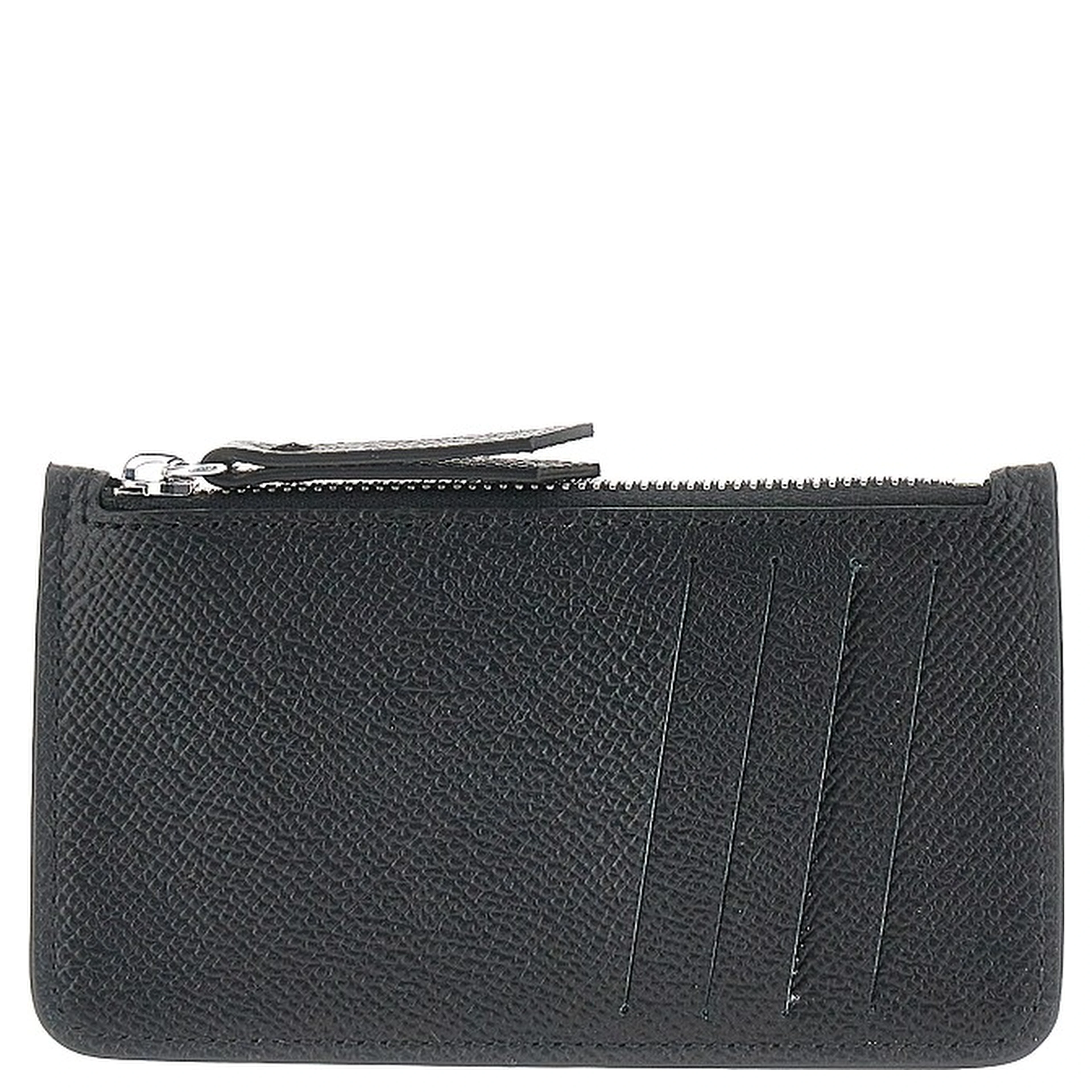 'Four Stitches' leather coin-holder pouch