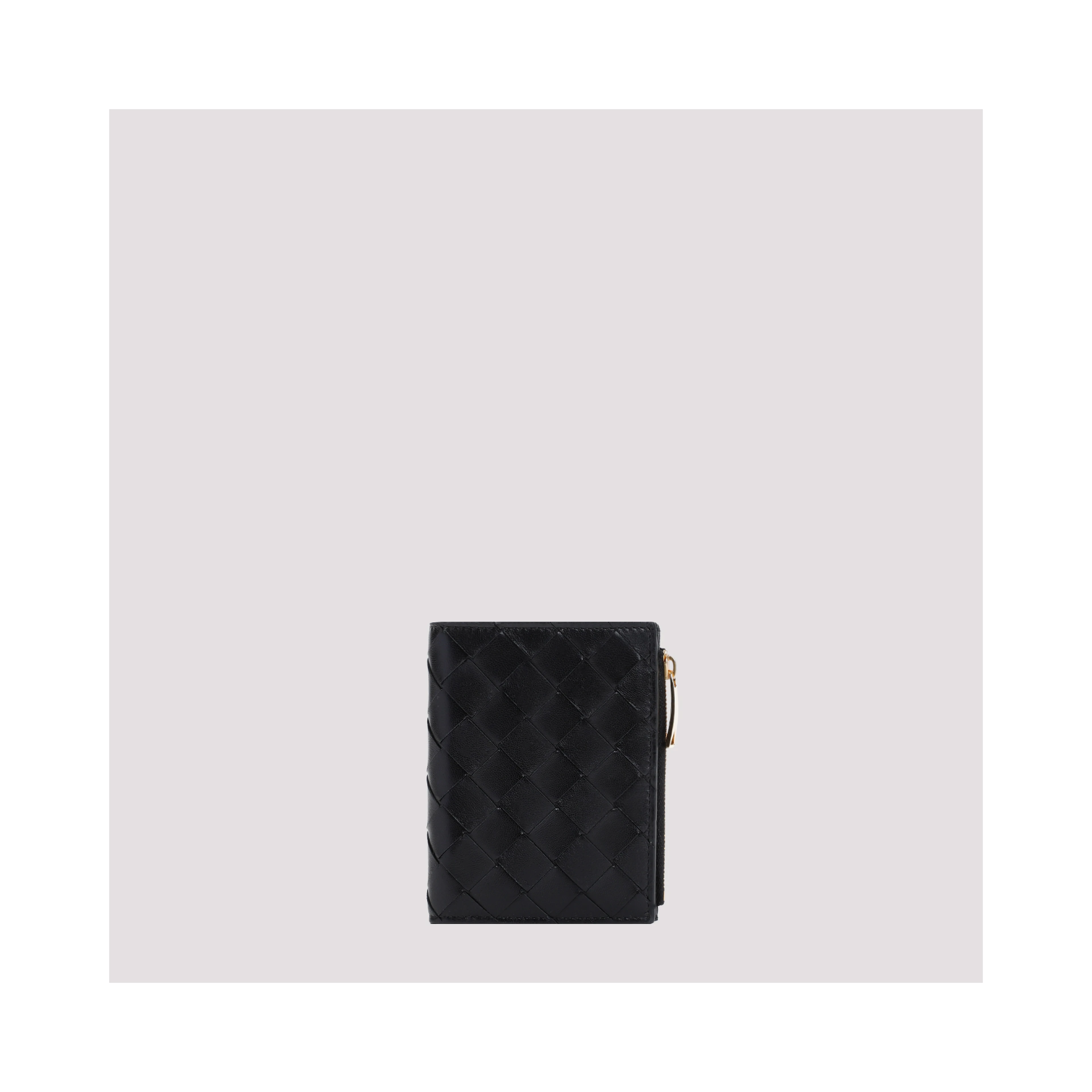 Bottega Veneta Small Intrecciato Bi-Fold Zip Wallet