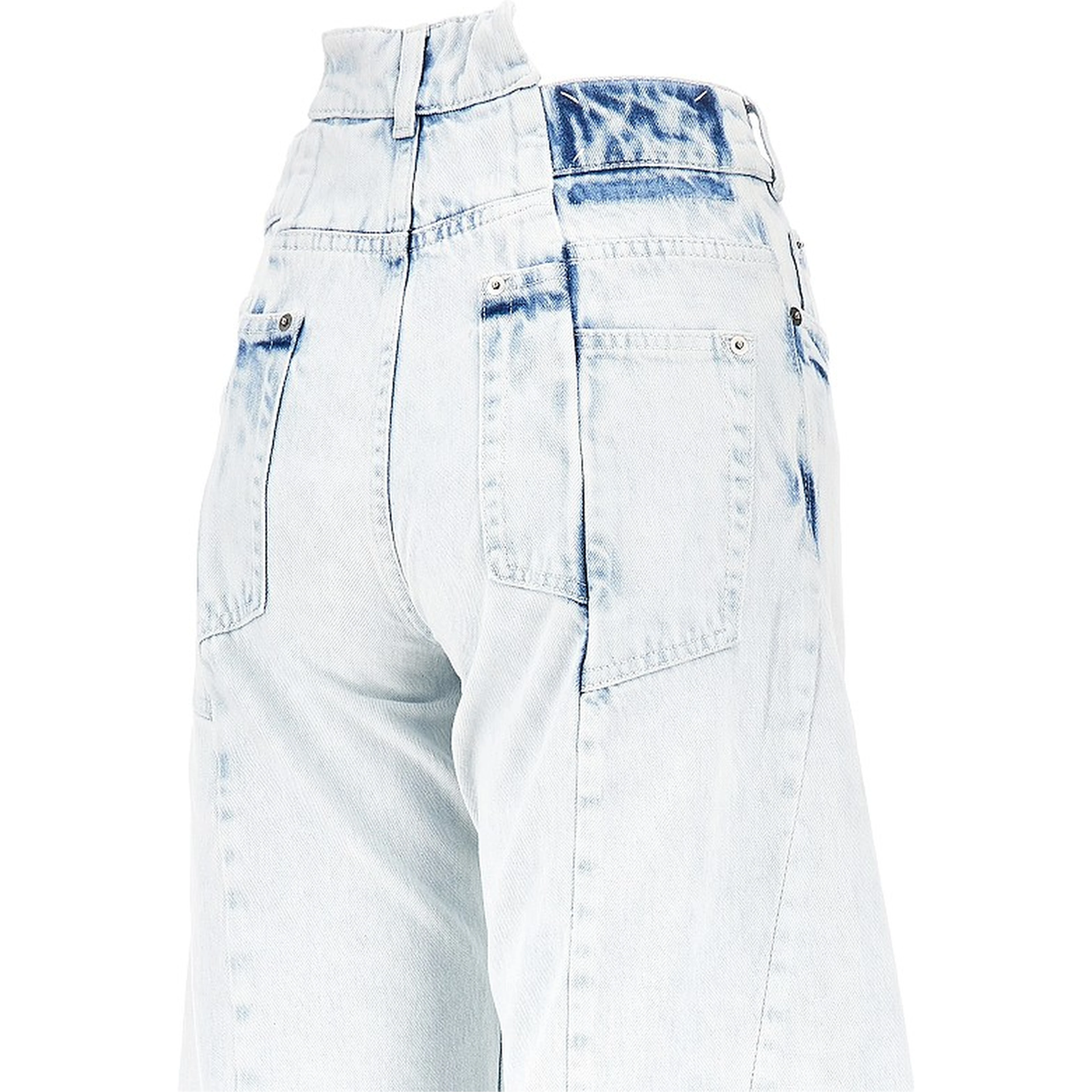 Cut-out waist Wide Fit jeans