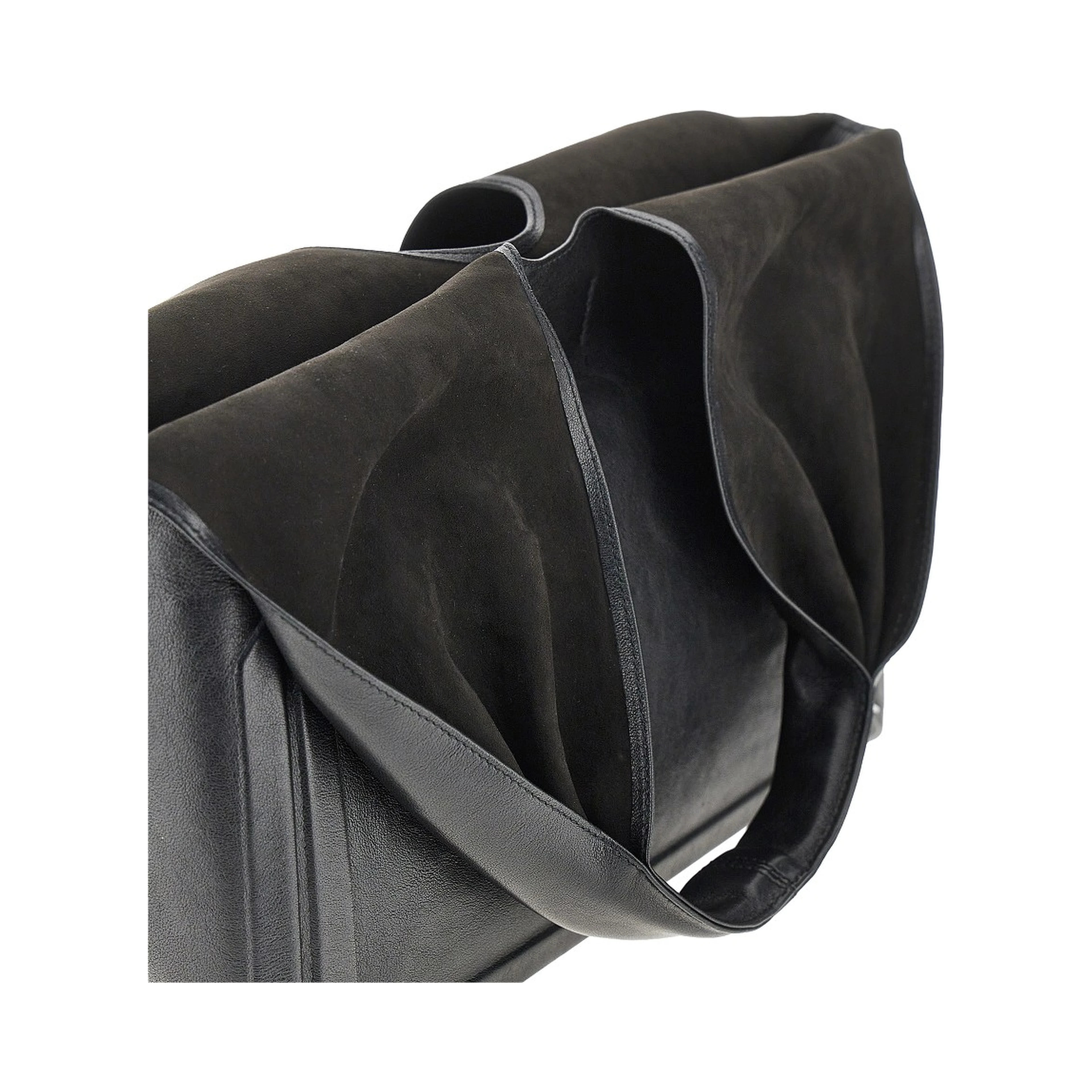 Leather medium 'Box' bag