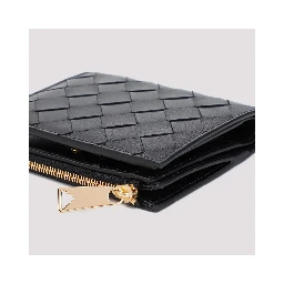 Bottega Veneta Small Intrecciato Bi-Fold Zip Wallet