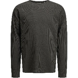 "Thermal" Crew-Neck Sweatshirt