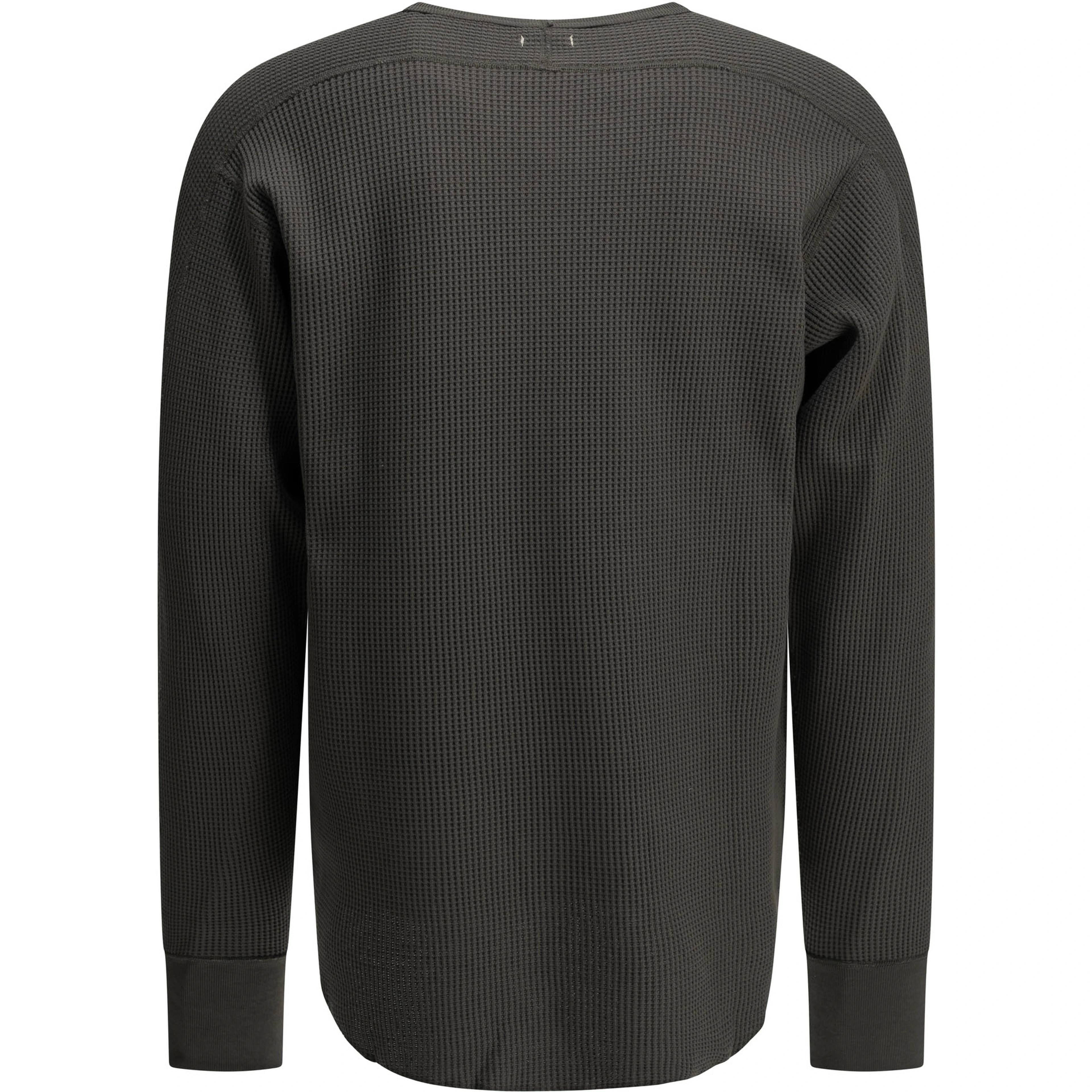 "Thermal" Crew-Neck Sweatshirt
