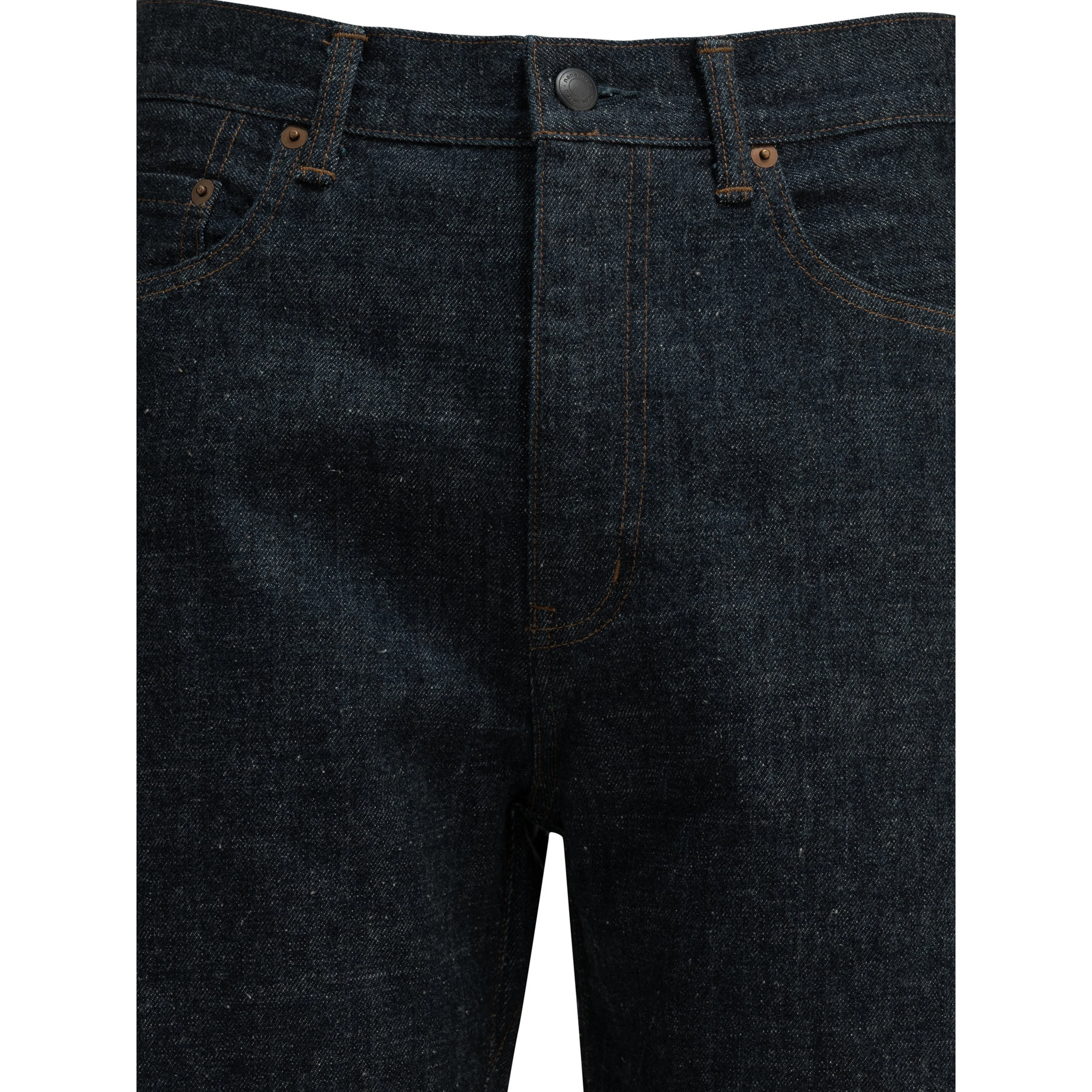 "Selvage Denim" Straight-Leg Jeans
