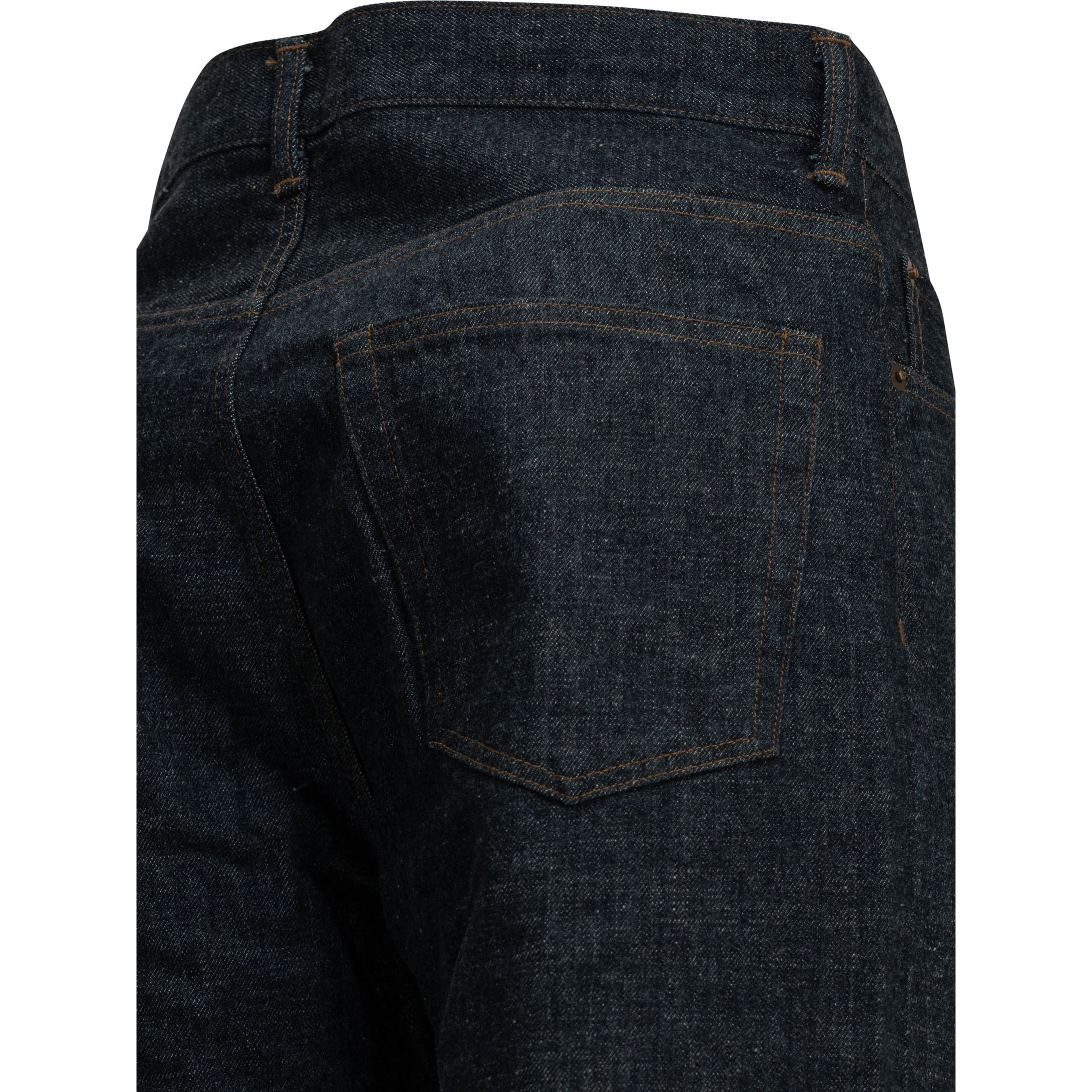 "Selvage Denim" Straight-Leg Jeans