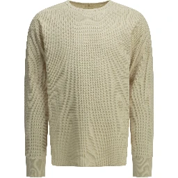 "Thermal" Crew-Neck Sweatshirt