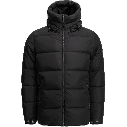 Short nylon down jacket