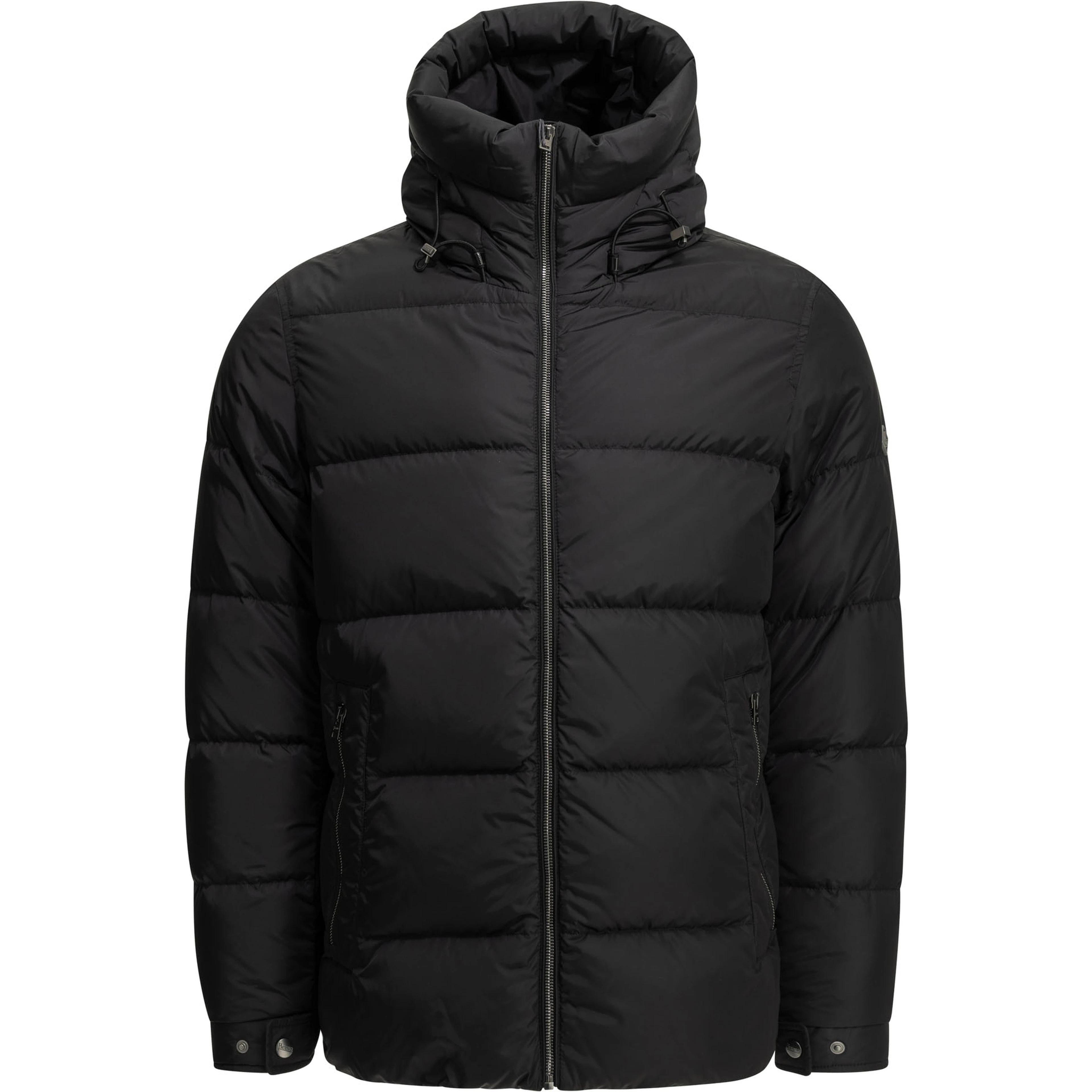 Short nylon down jacket