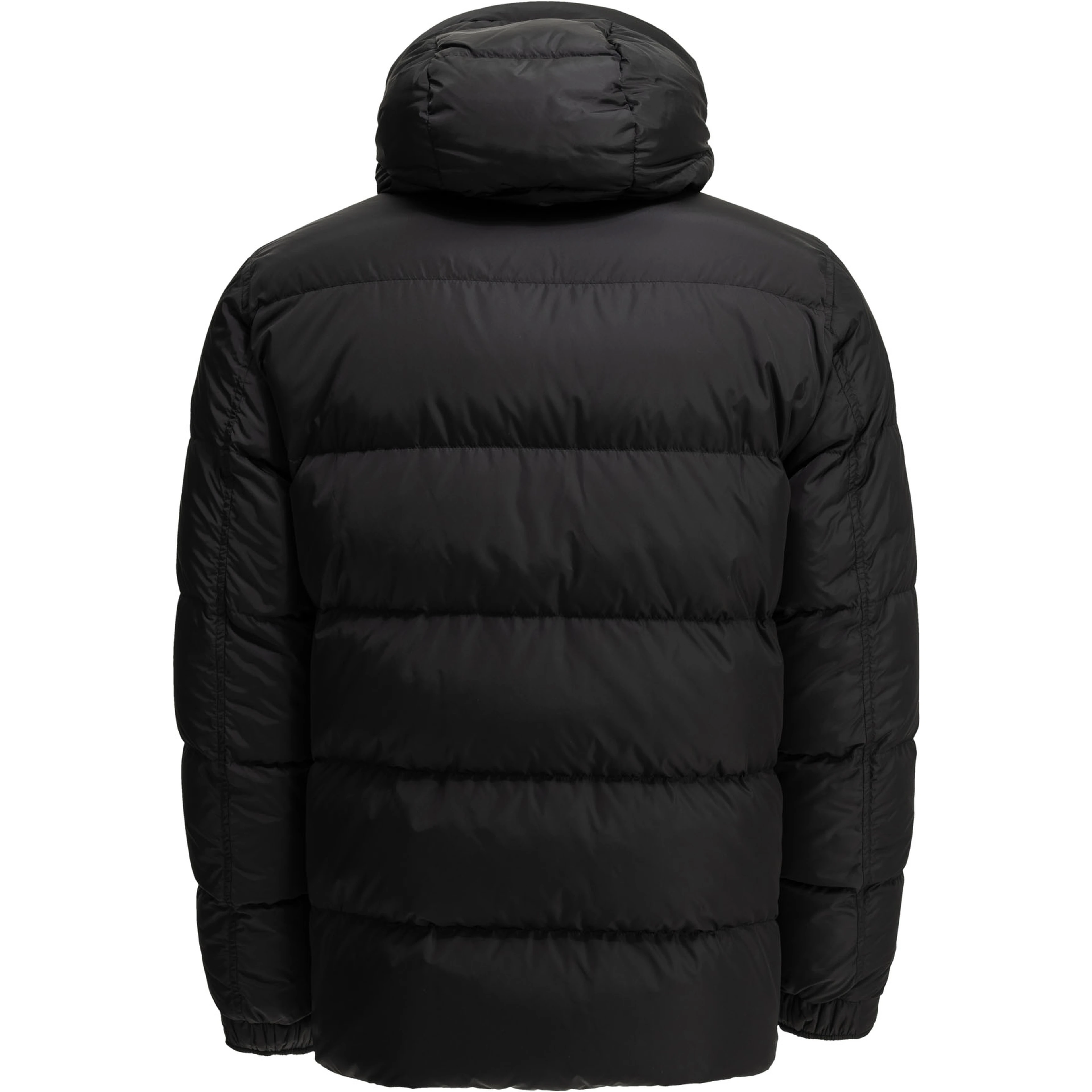 Short nylon down jacket