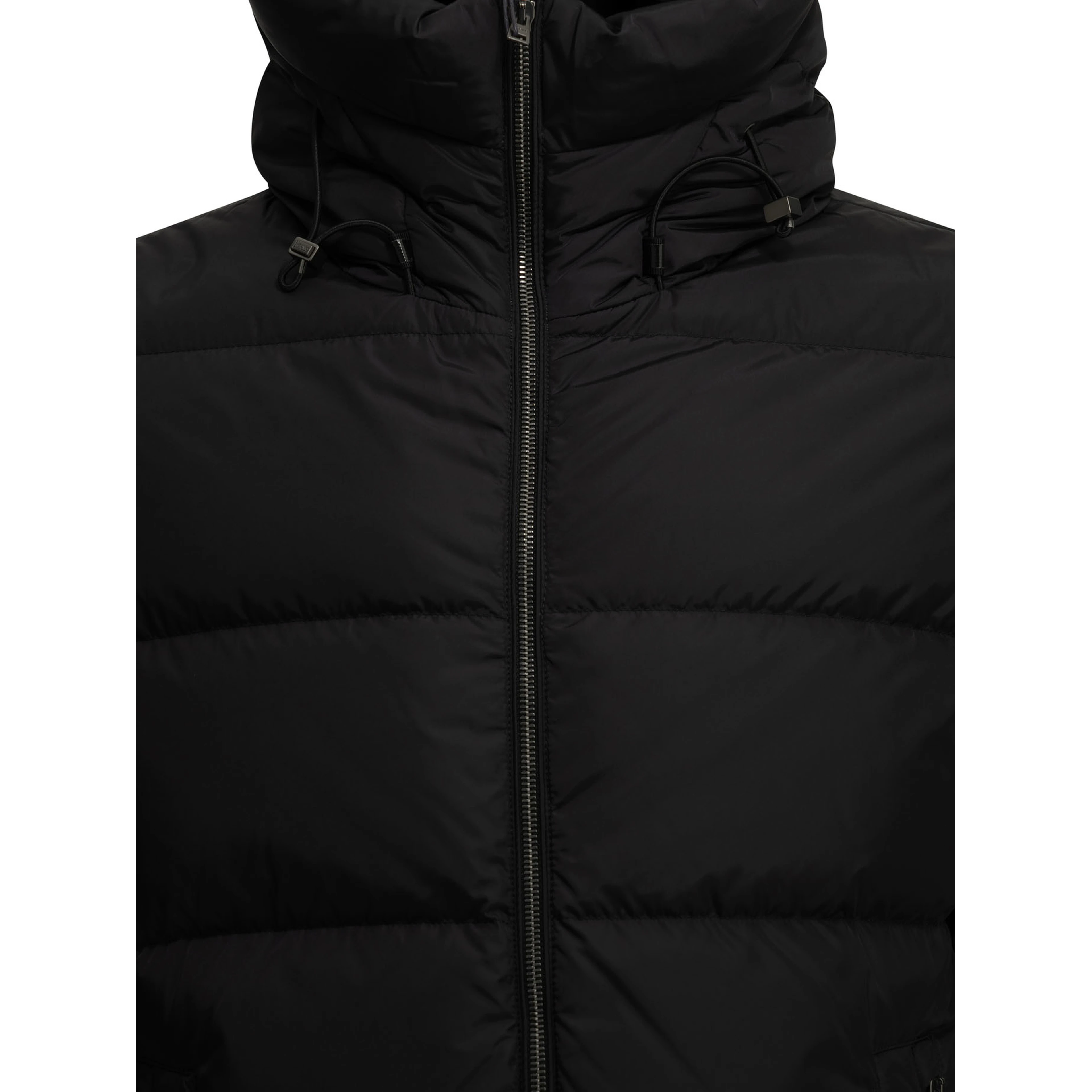 Short nylon down jacket