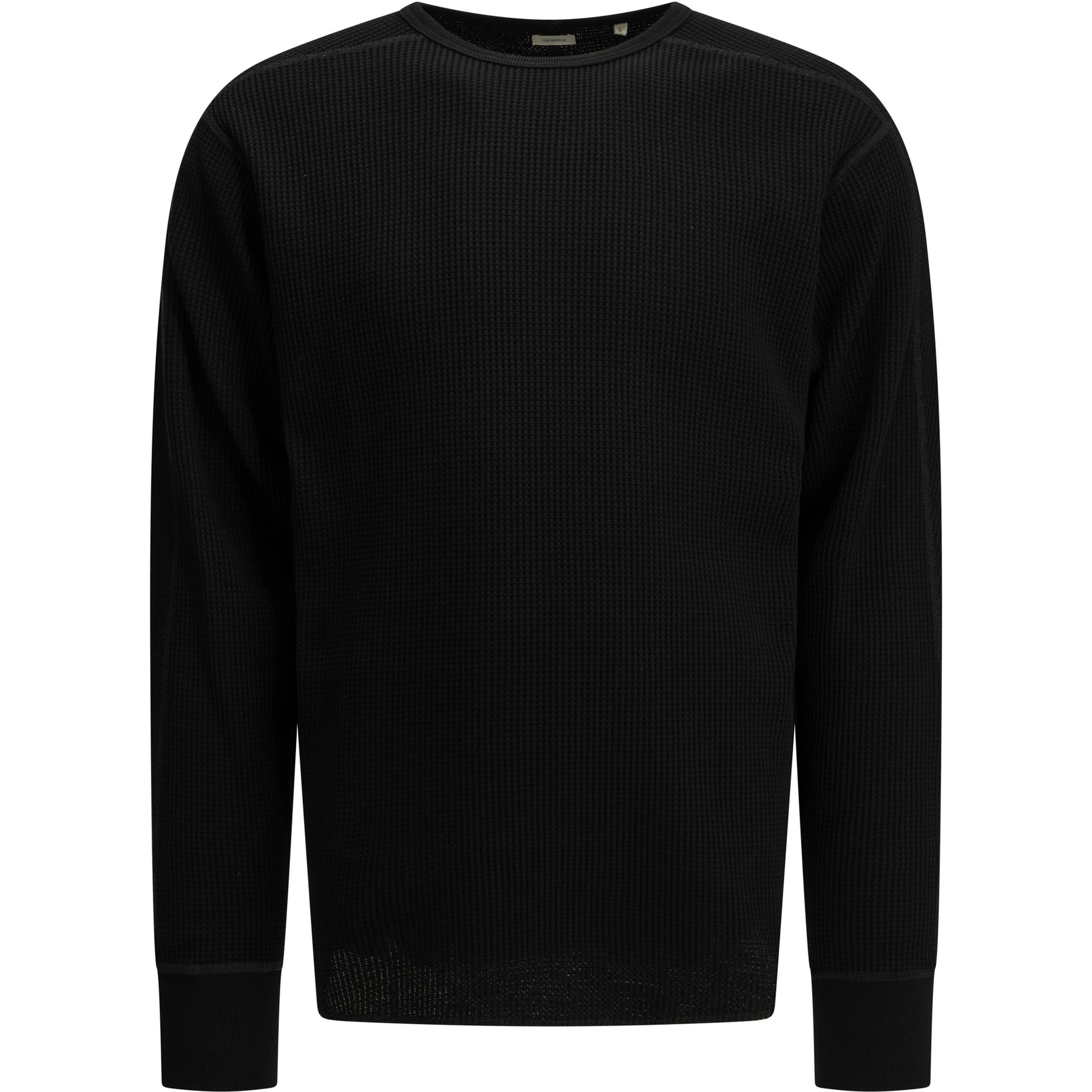"Thermal" Crew-Neck Sweatshirt