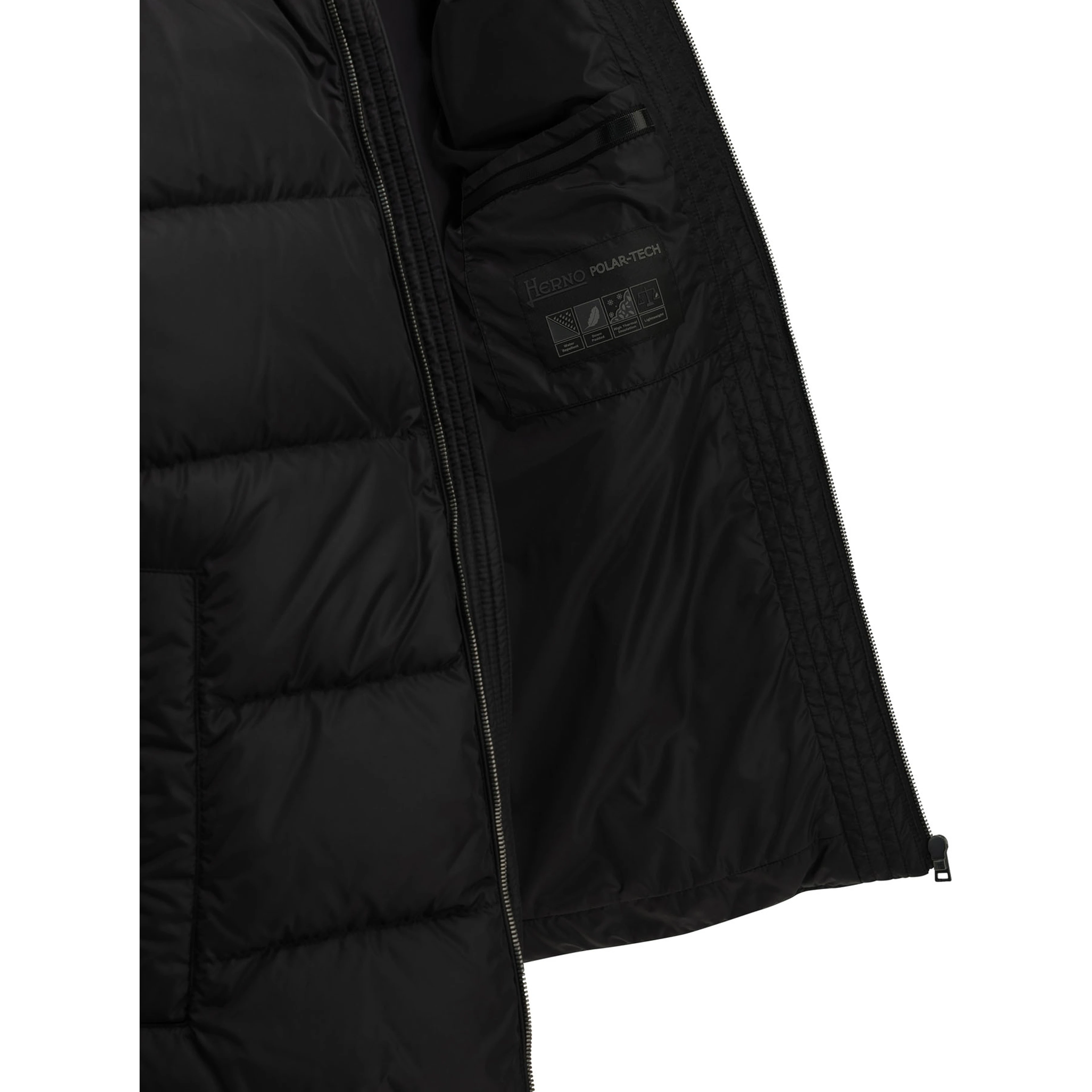 Short nylon down jacket