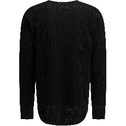 "Thermal" Crew-Neck Sweatshirt