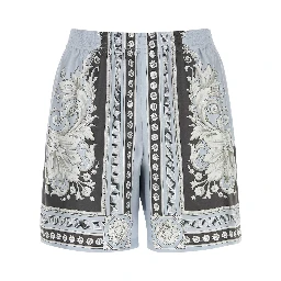 SHORTSSILKTWILLPRINTNEOCLASSICALBAROCCOFOULARD