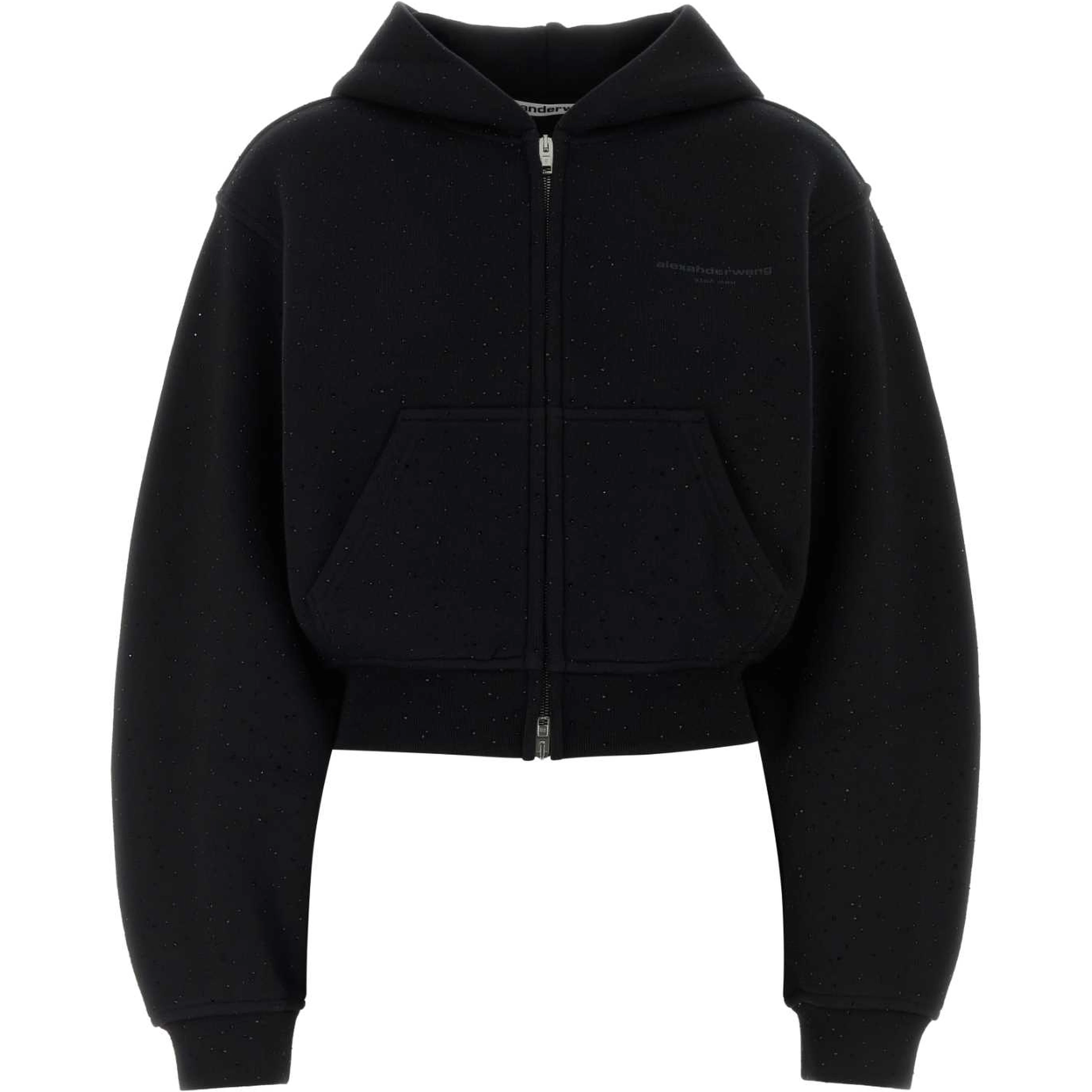 ZIP-UP HOODIE W/ ALLOVER HOTFIX