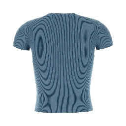 SS CREWNECK TOP W/ JACQUARD LOGO