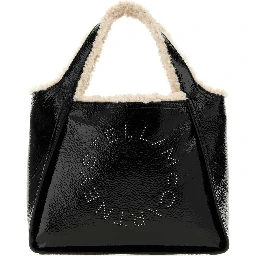LOGO CROSSBODY TOTE BAG CRACKED PATENT ALTER MAT &