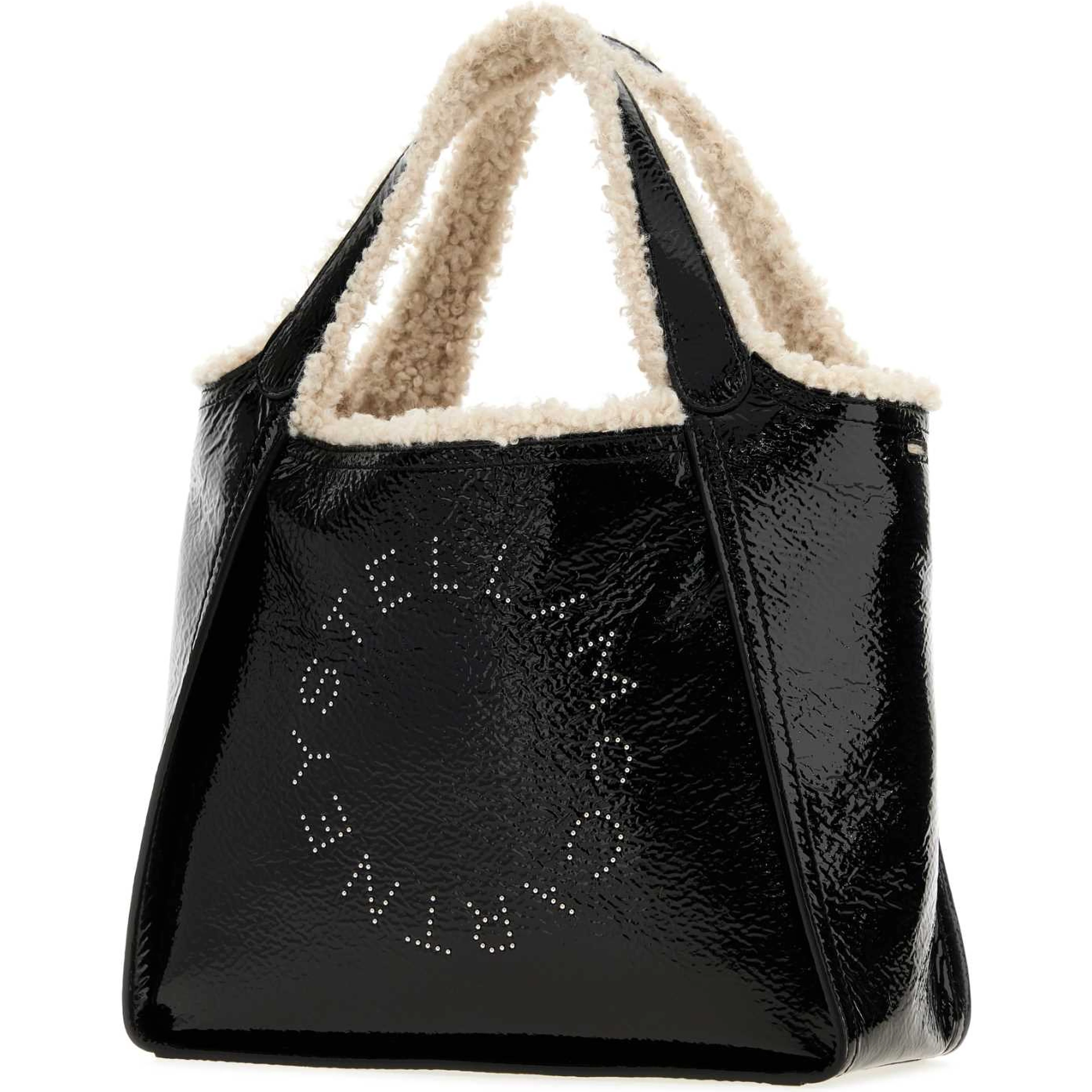 LOGO CROSSBODY TOTE BAG CRACKED PATENT ALTER MAT &