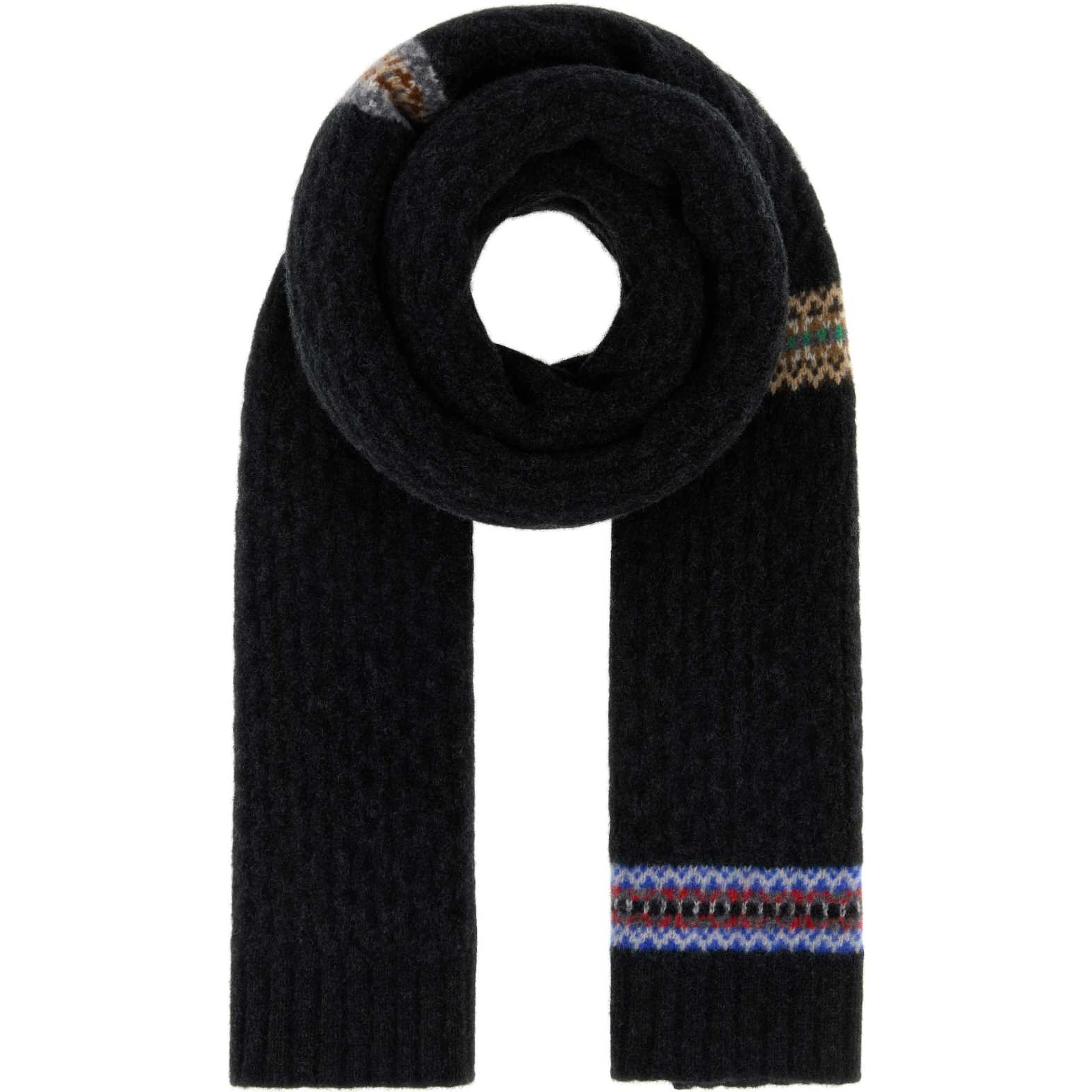 APRES SKI FAIR ISLE CABLE SCARF