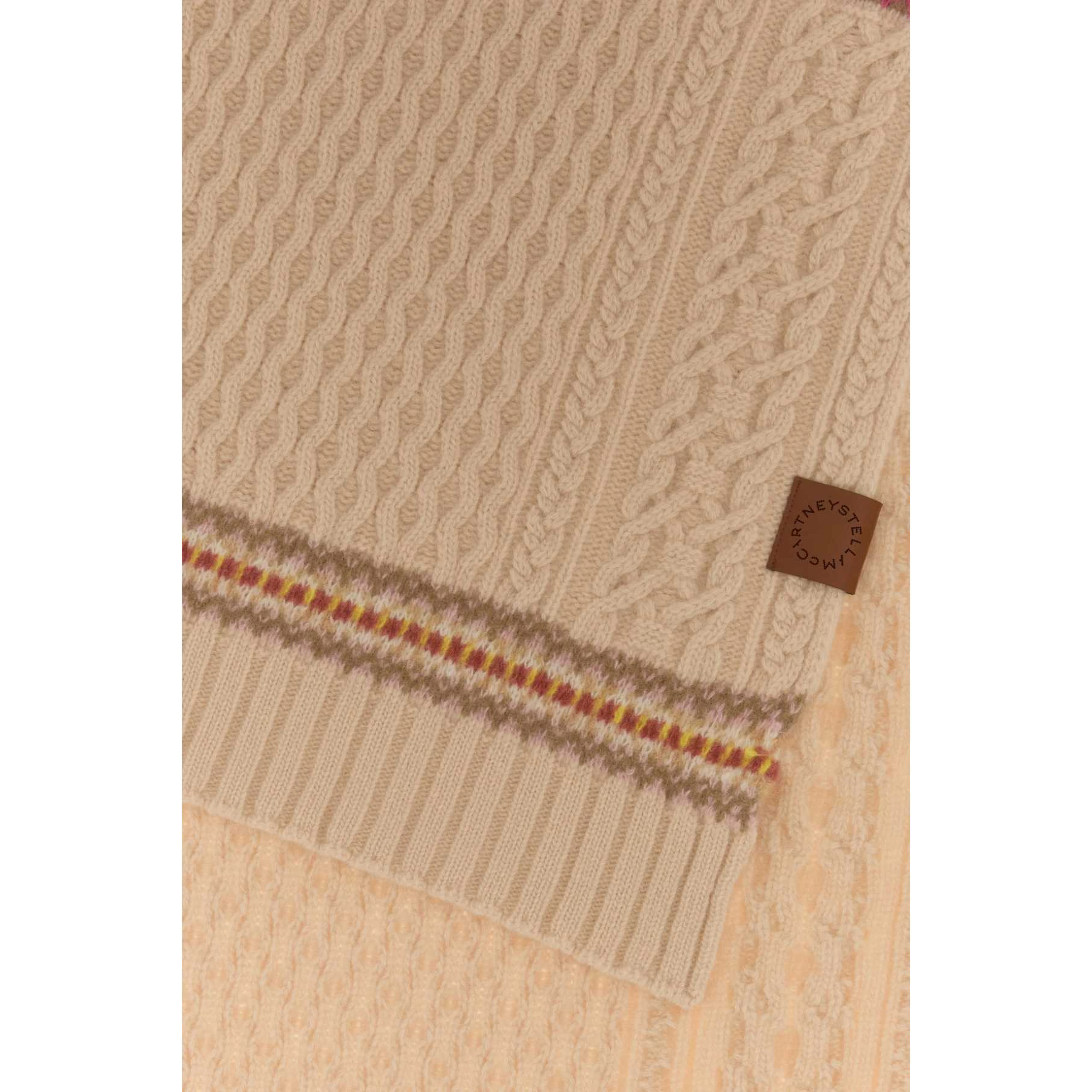 APRES SKI FAIR ISLE CABLE SCARF