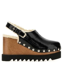 ELYSE SLINGBACK CLOG CRACKED PATENT