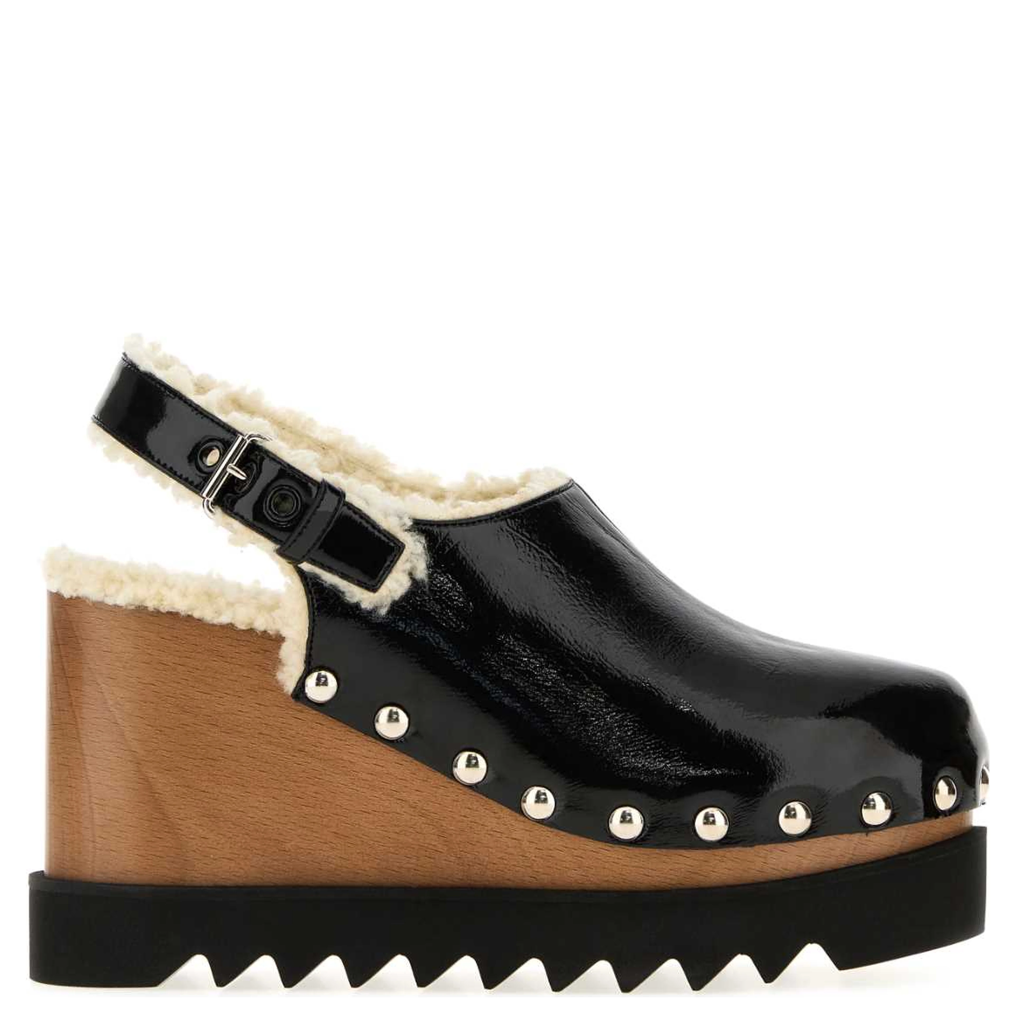 ELYSE SLINGBACK CLOG CRACKED PATENT