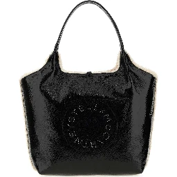 LOGO REVESIBLE TOTE BAG CRACKED PATENT ALTER MAT &