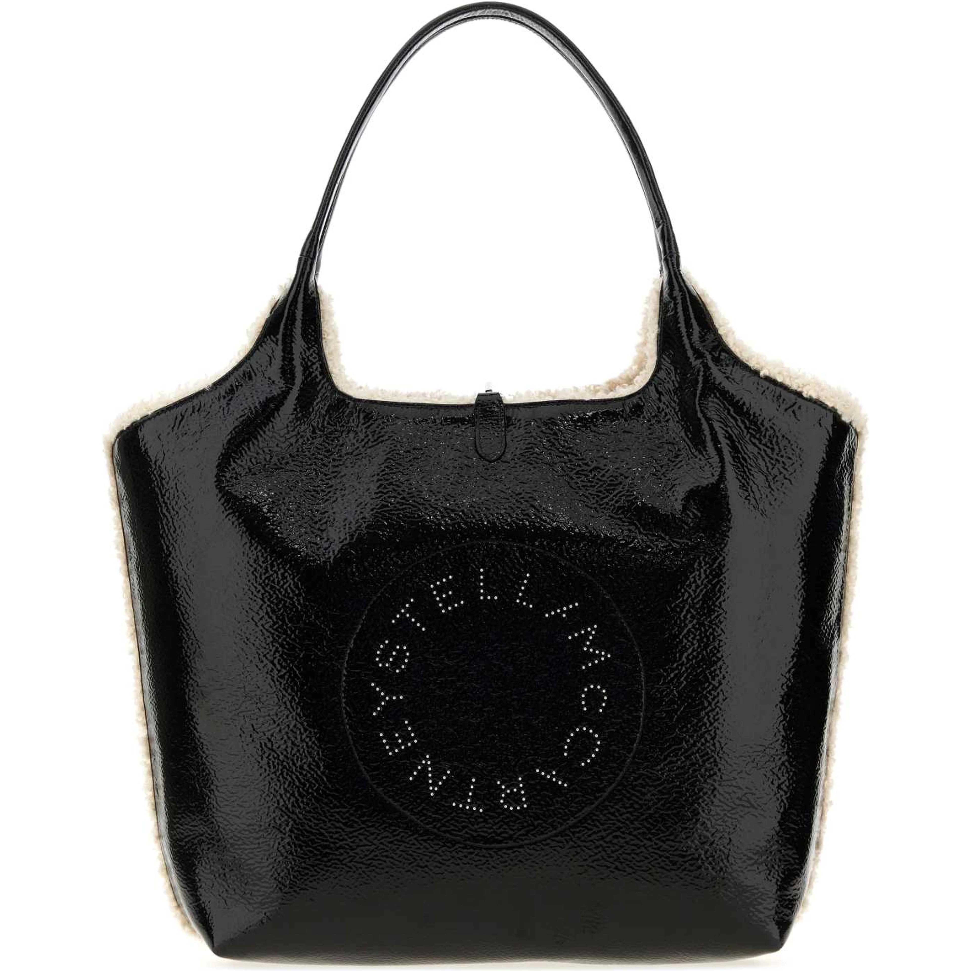 LOGO REVESIBLE TOTE BAG CRACKED PATENT ALTER MAT &