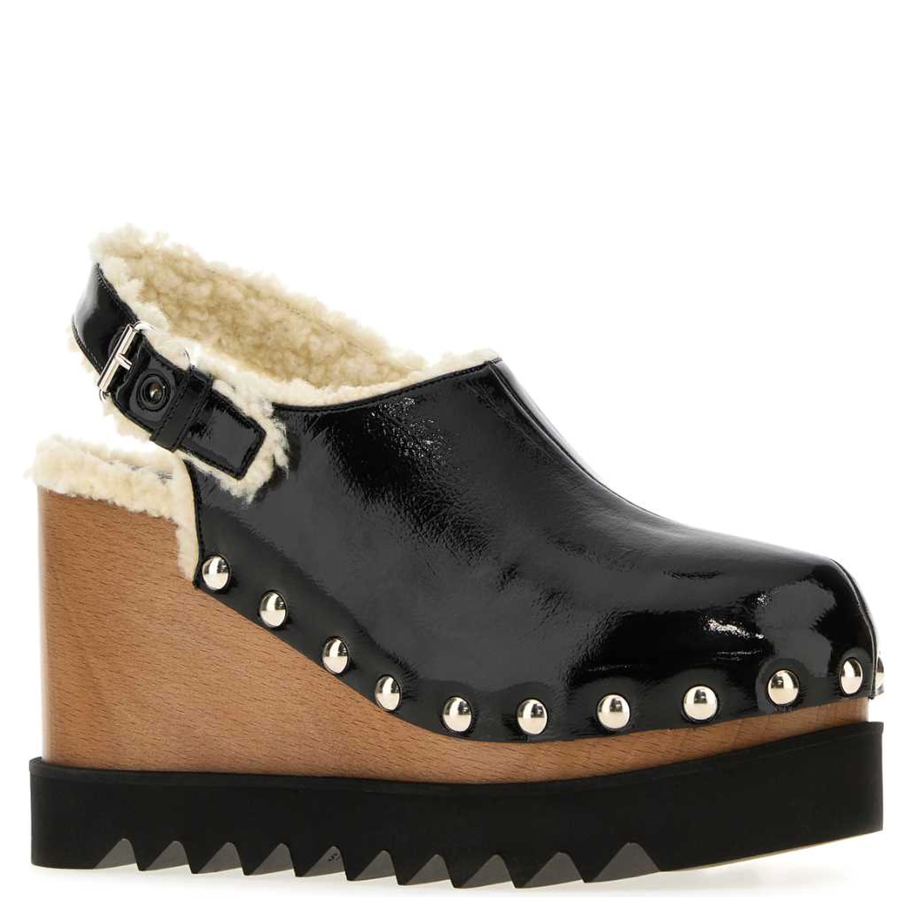 ELYSE SLINGBACK CLOG CRACKED PATENT