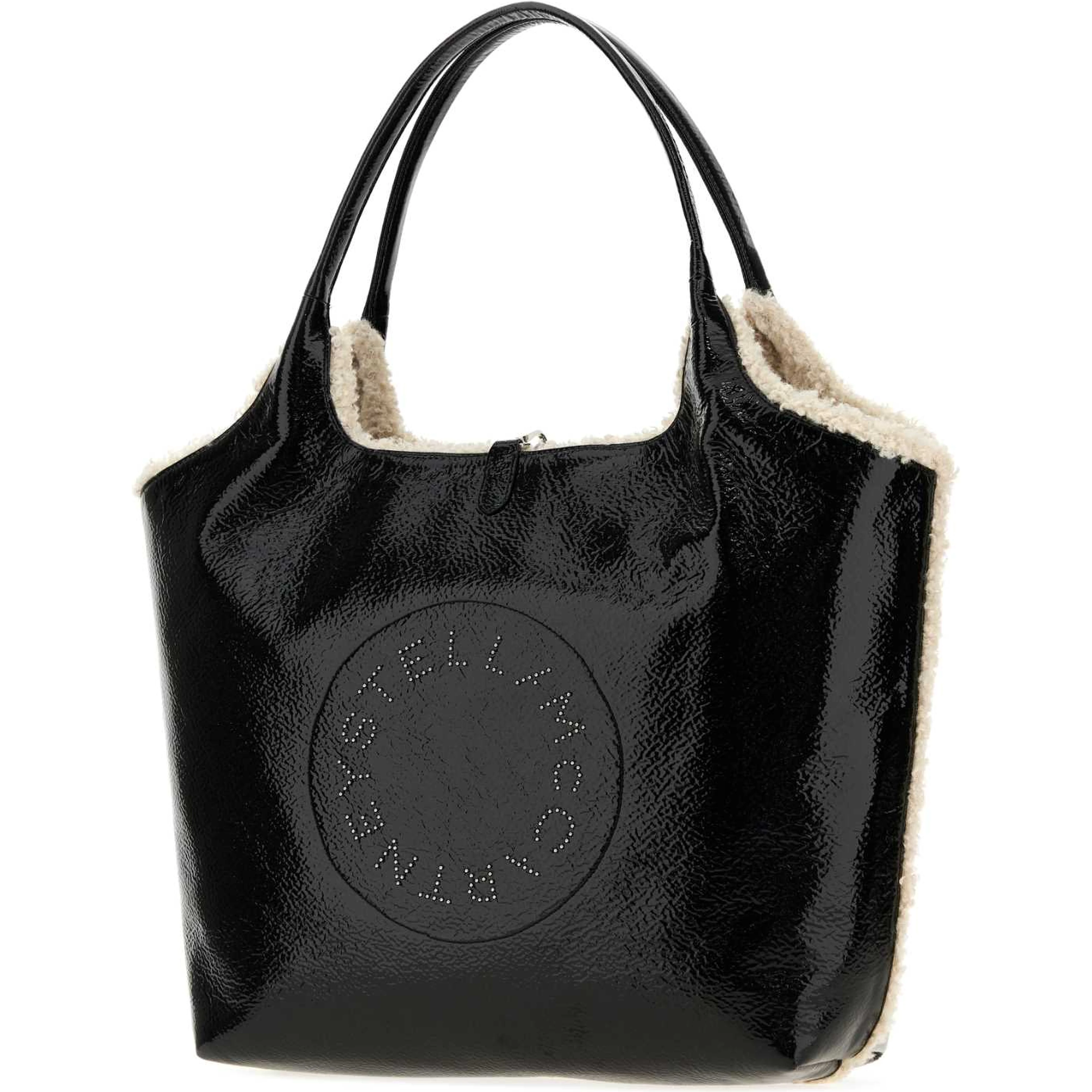 LOGO REVESIBLE TOTE BAG CRACKED PATENT ALTER MAT &