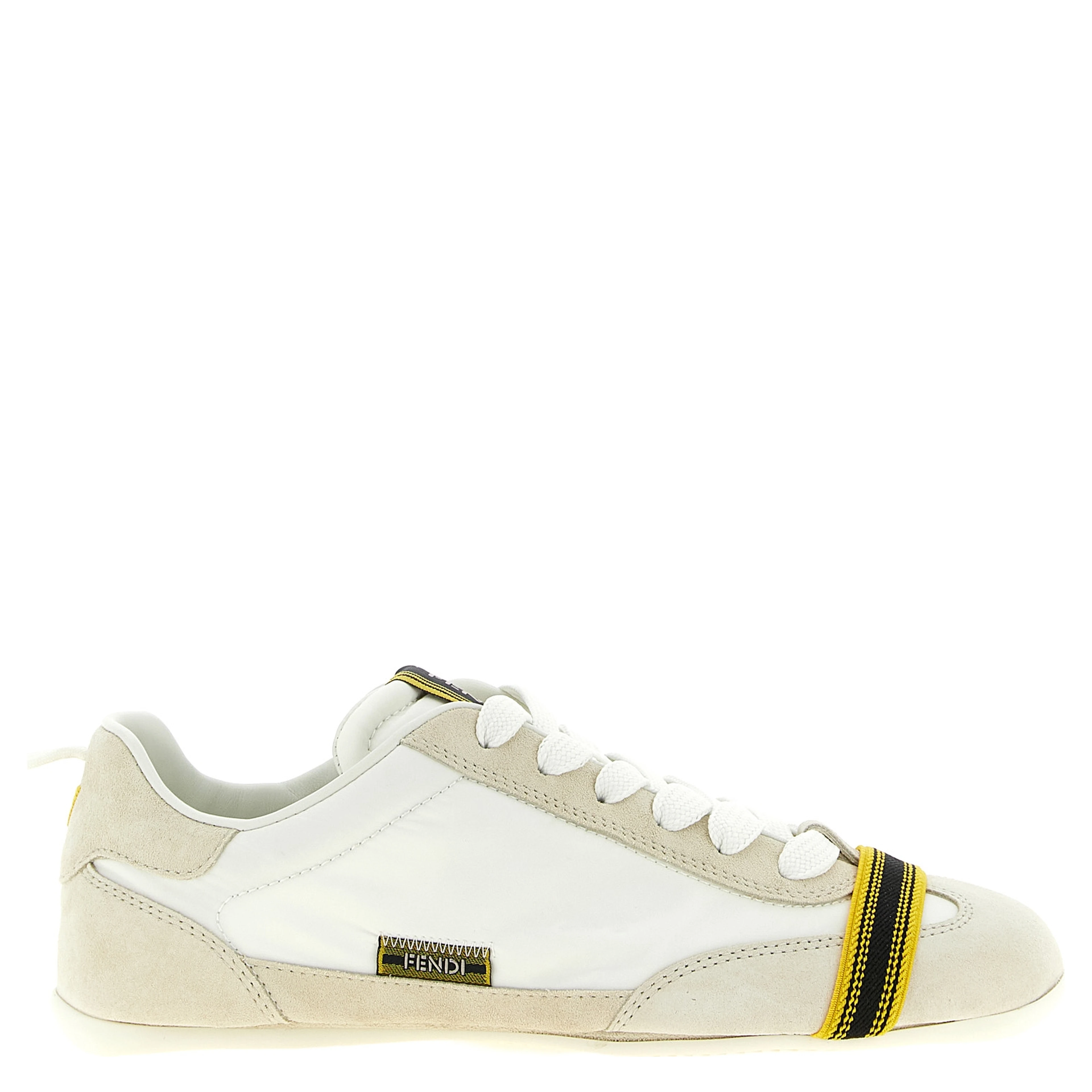White Calfskin Athletic Sneakers