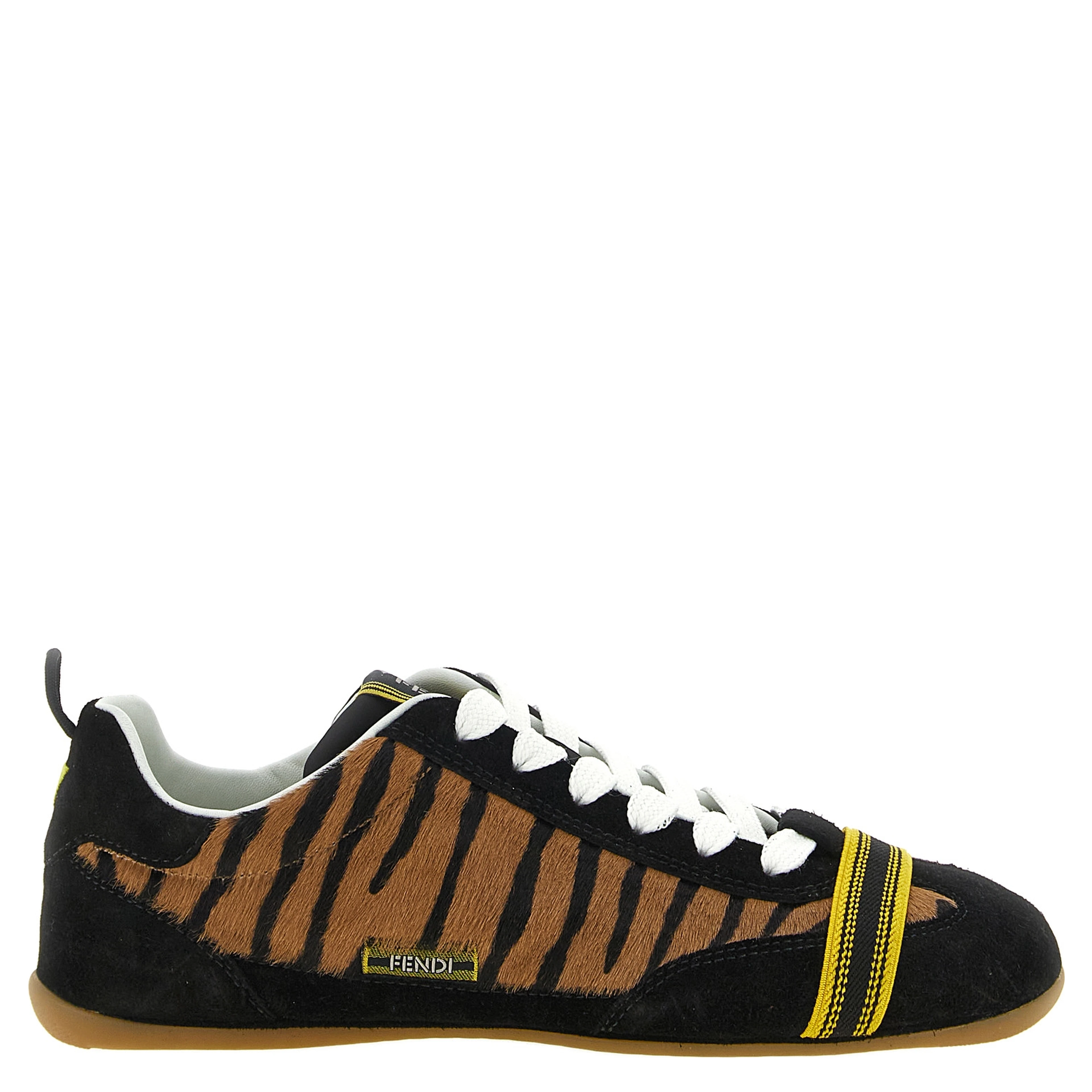 Brown Calfskin Athletic Sneakers