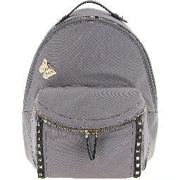 Gray Polyester Backpack