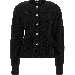 Black Wool Cardigan