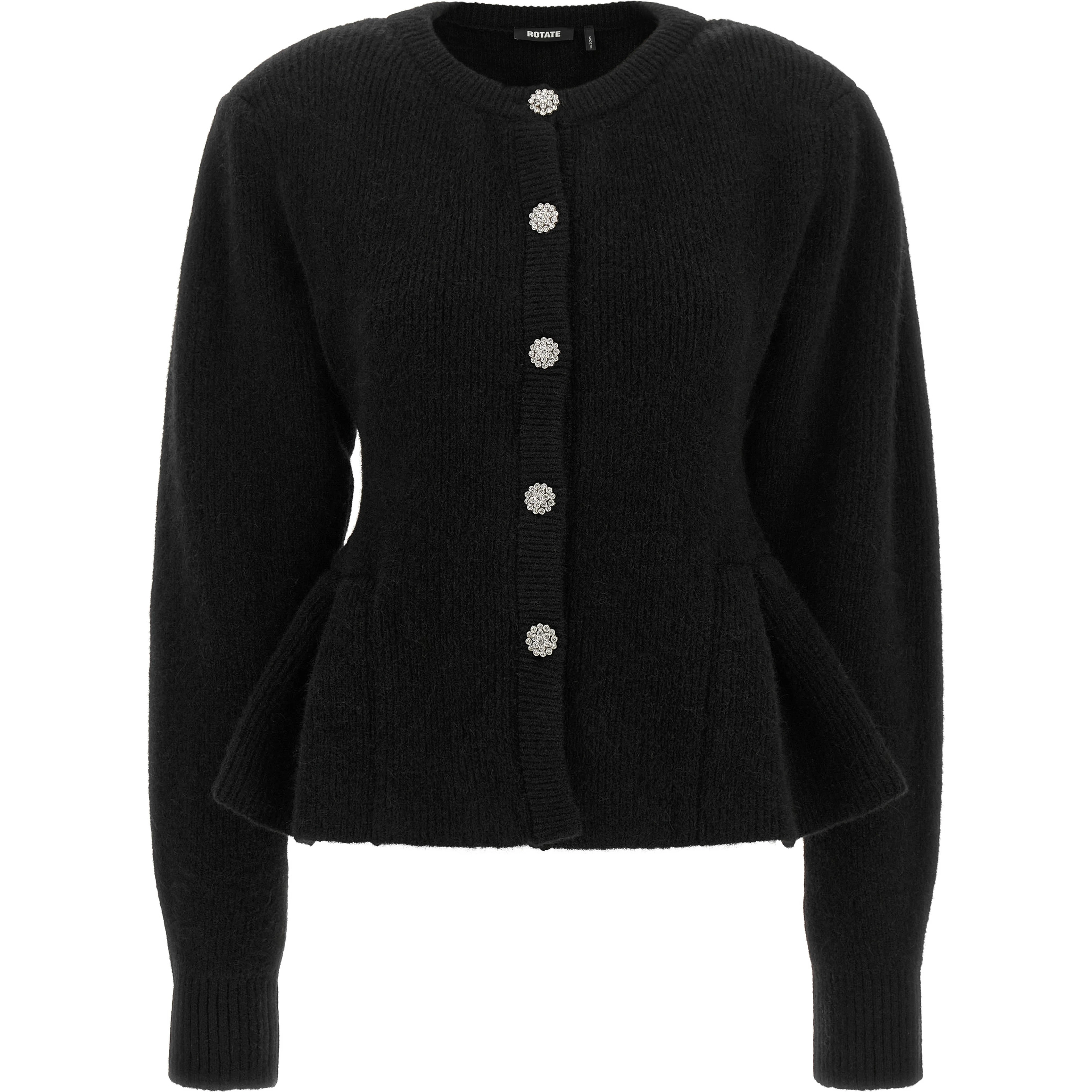 Black Wool Cardigan