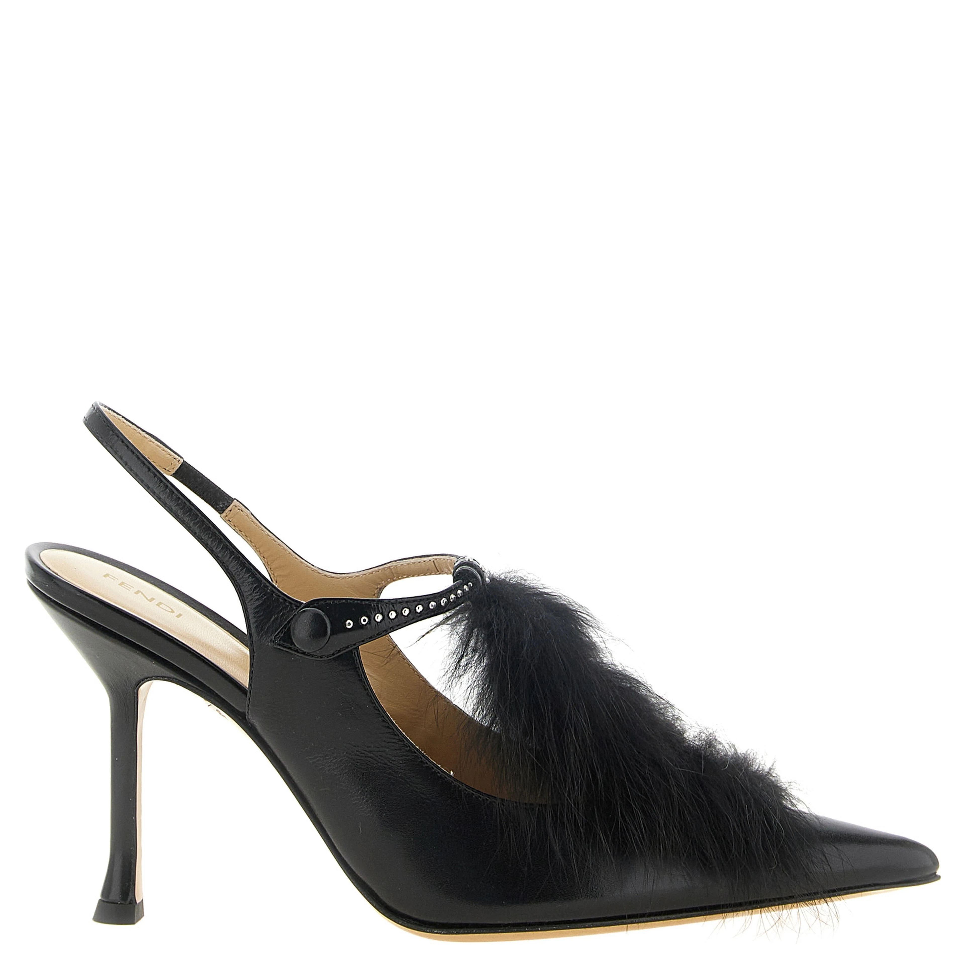 Black Calfskin High Heel Pumps