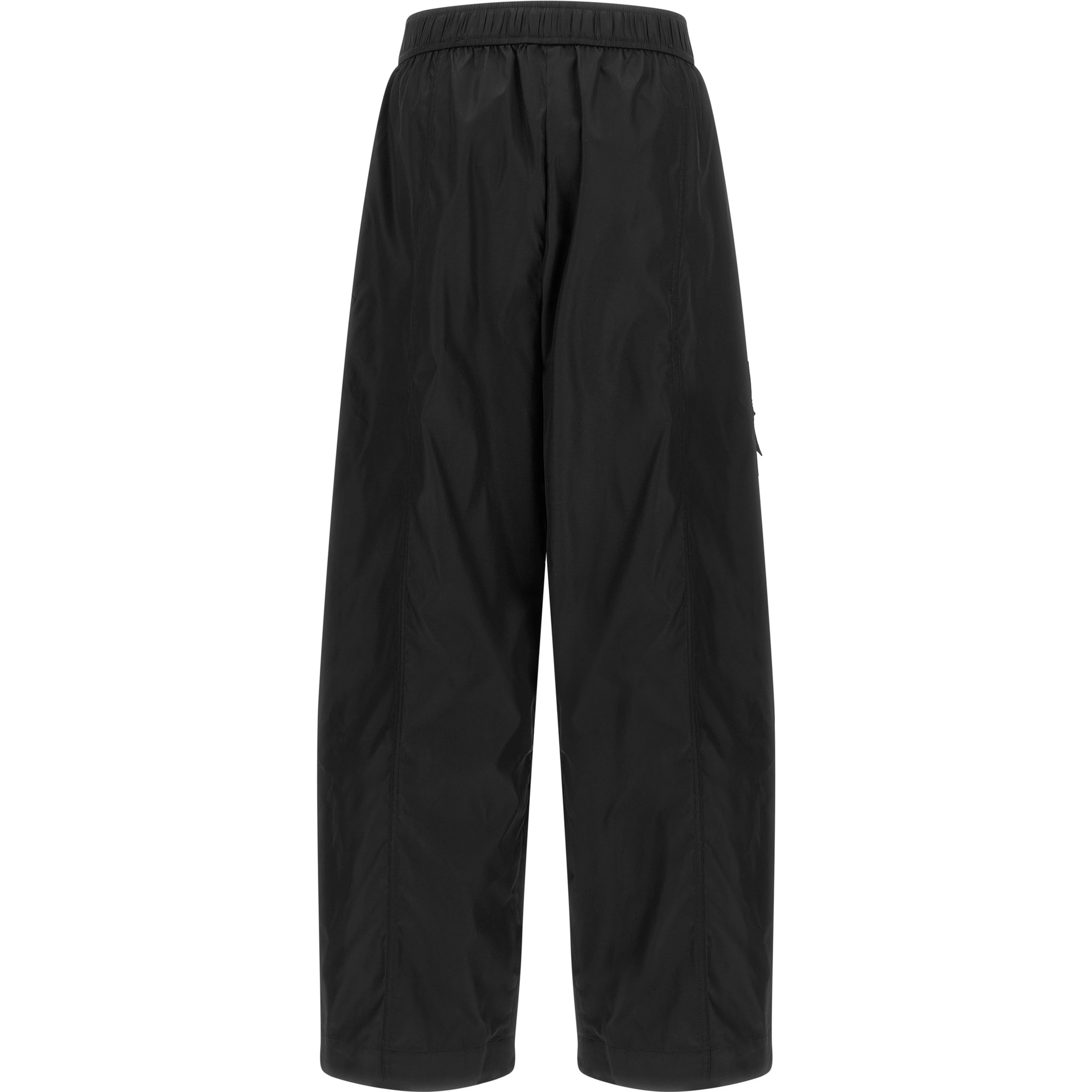 Black Recycled Polyamide Cargo Pants