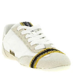 White Calfskin Athletic Sneakers