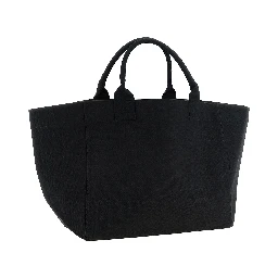 Black Recycled Cotton Tote Bag
