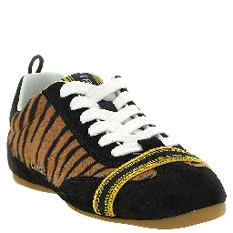 Brown Calfskin Athletic Sneakers